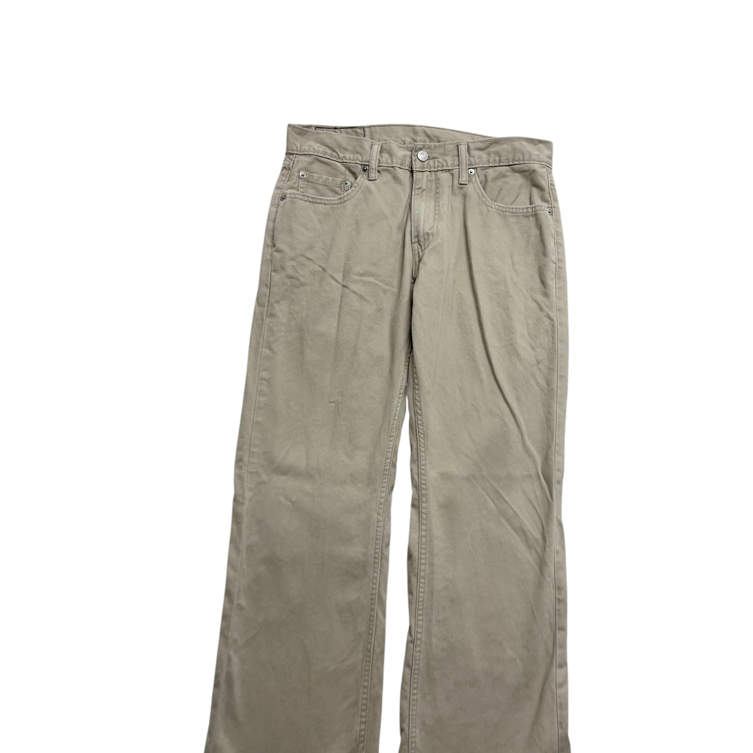 Levis 559 Trousers W30 L30 Mens Cream Baggy Relaxed Straight Fit Pants (E)