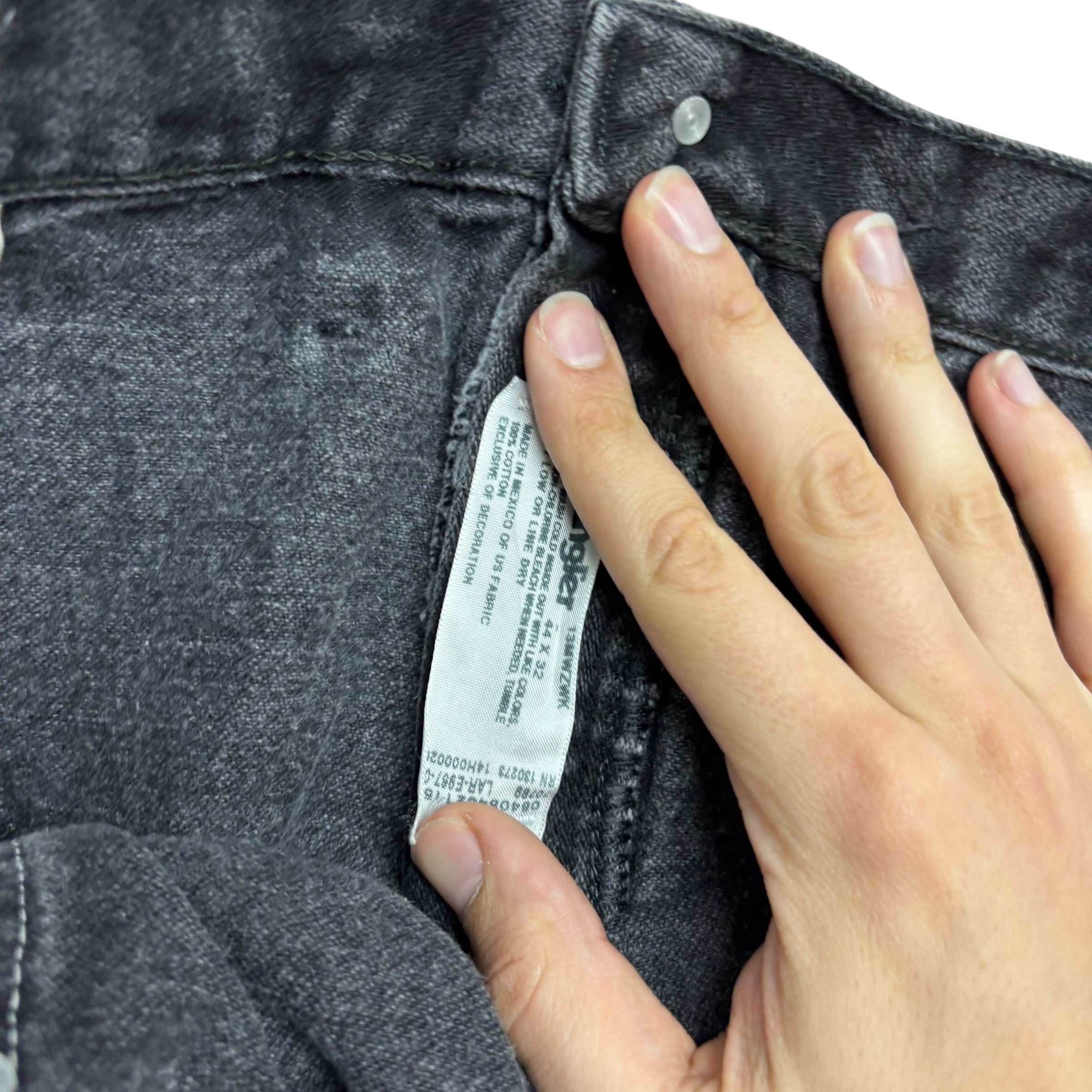 Wrangler Jeans Cowboy Cut W44 L32 Mens Black 13MWZ Original Fit Denim