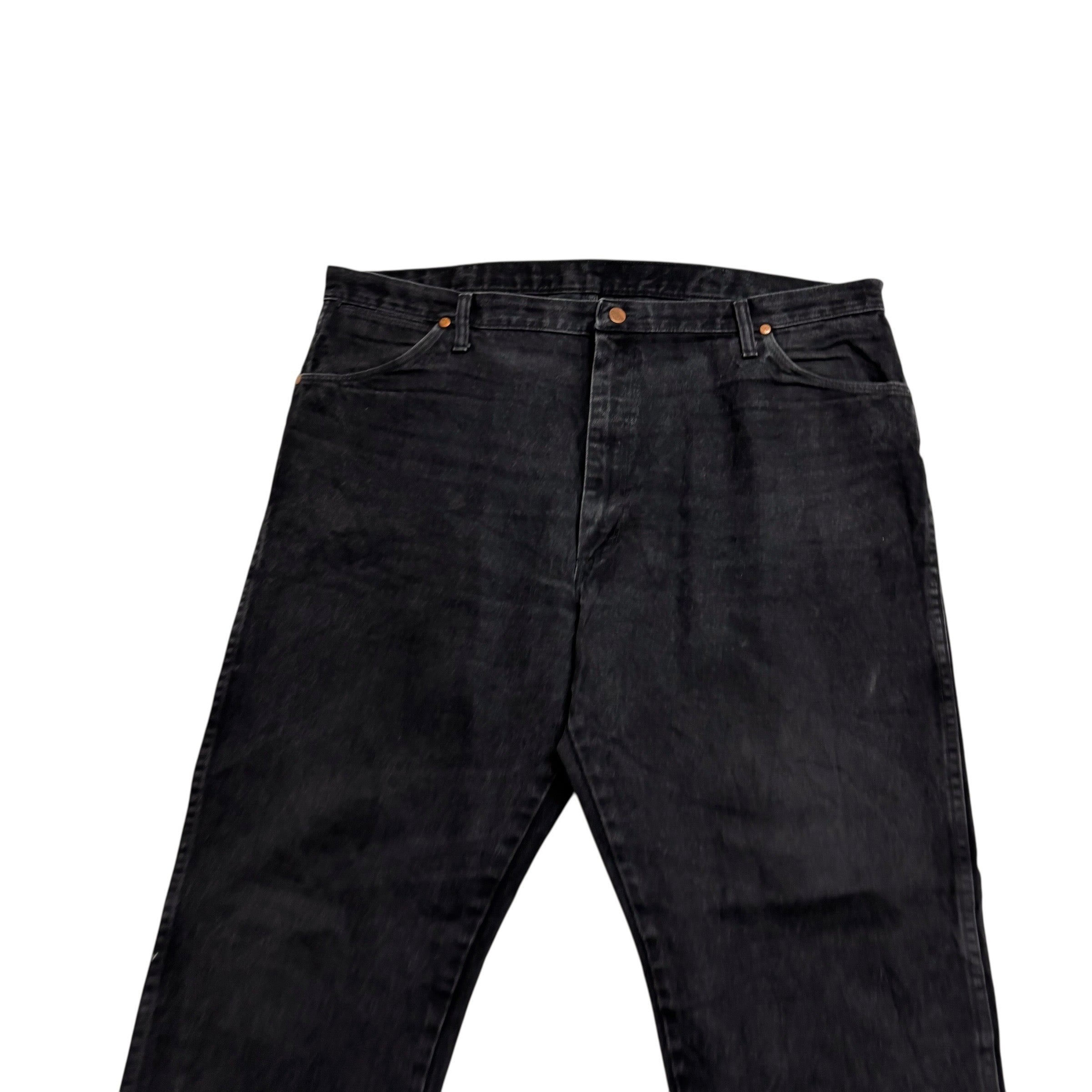 Wrangler Jeans Cowboy Cut W42 L34 Mens Black 13MWZ Original Fit Denim (E)
