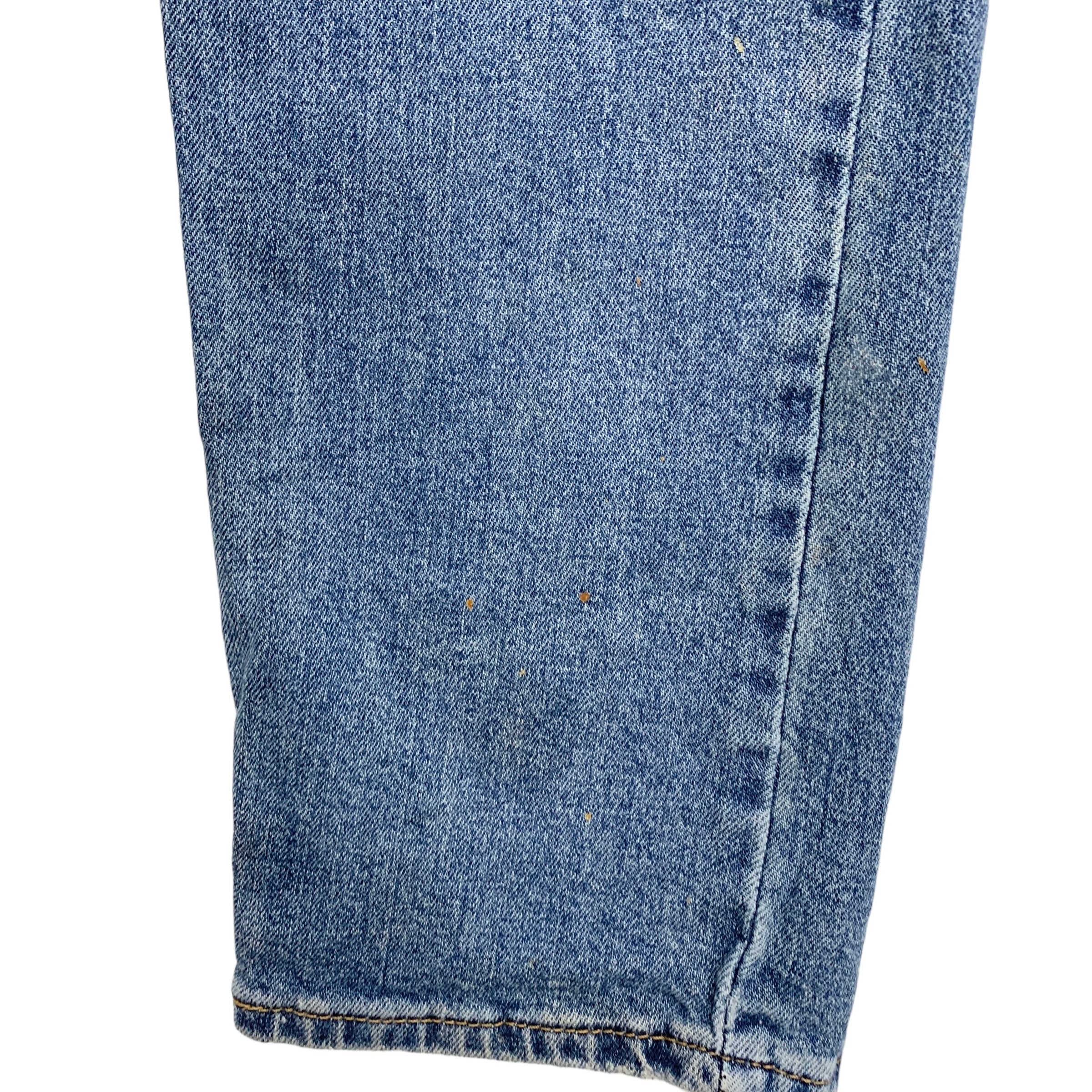 Levis 502 Jeans W30 L31 Mens Mid Blue Regular Taper Fit Stretch Denim