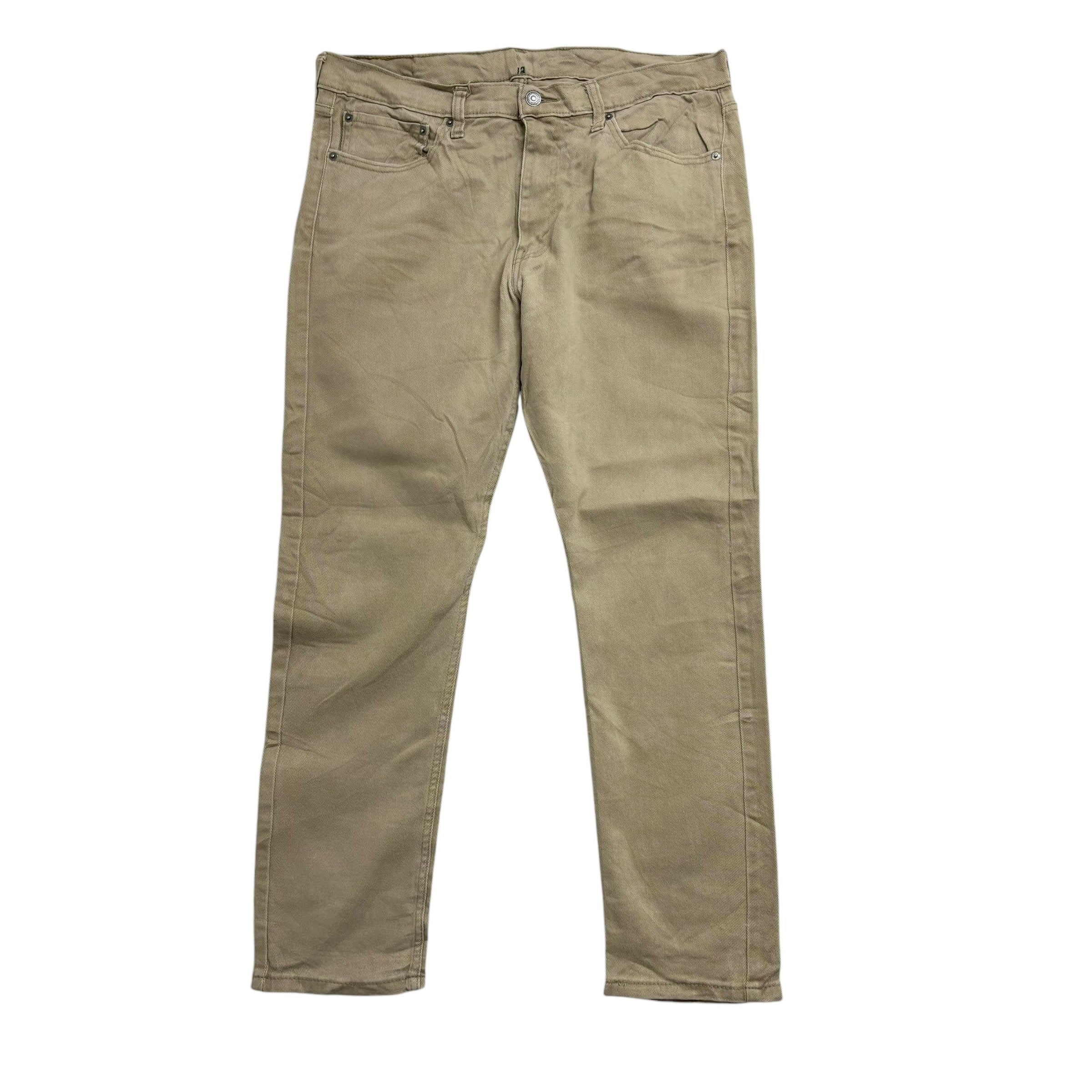 Levis 510 Trousers W36 L30 Mens Beige Skinny Fit Stretch Cotton Pants