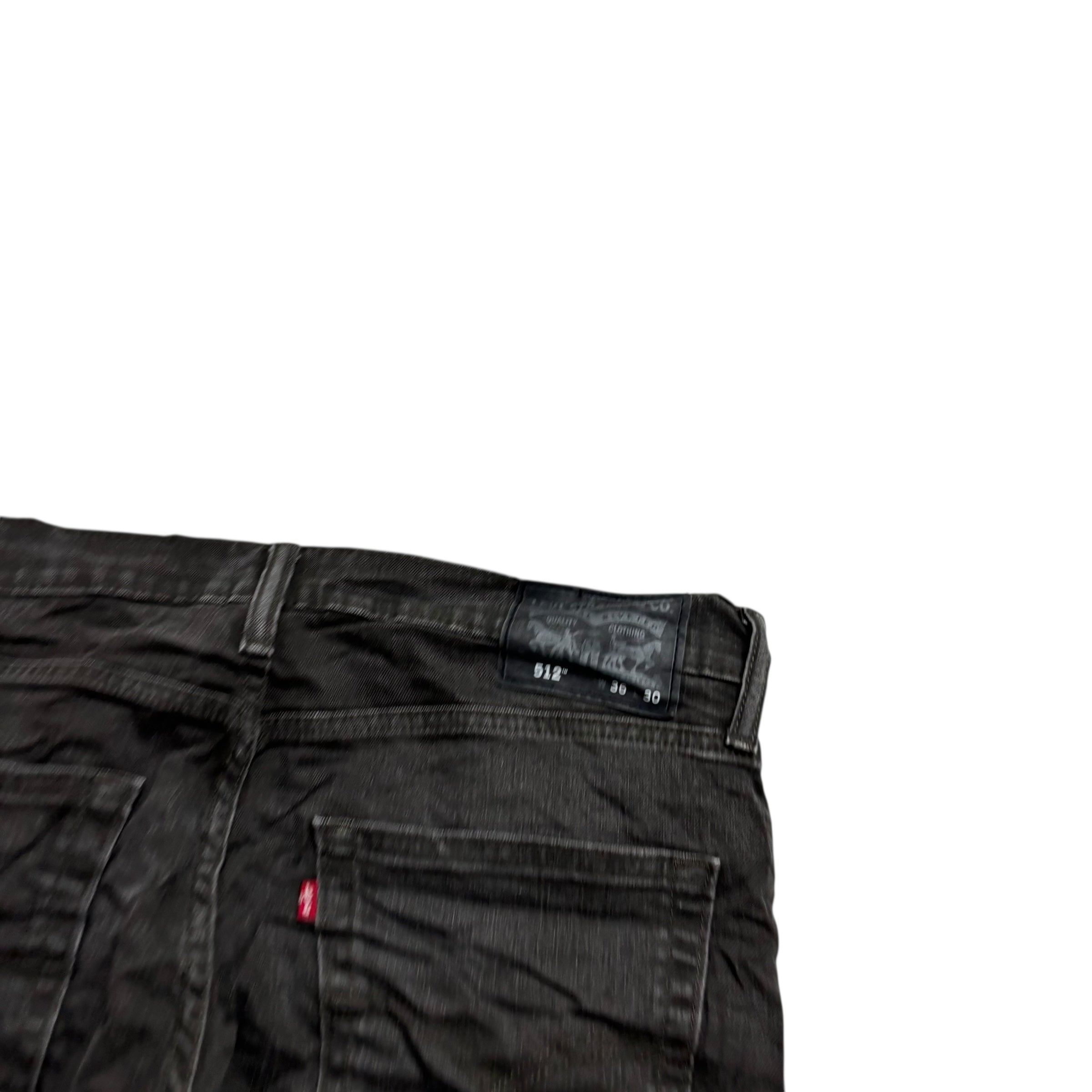 Levis 512 Jeans W36 L29 Mens Brown Slim Tapered Fit Stretch Denim (F)