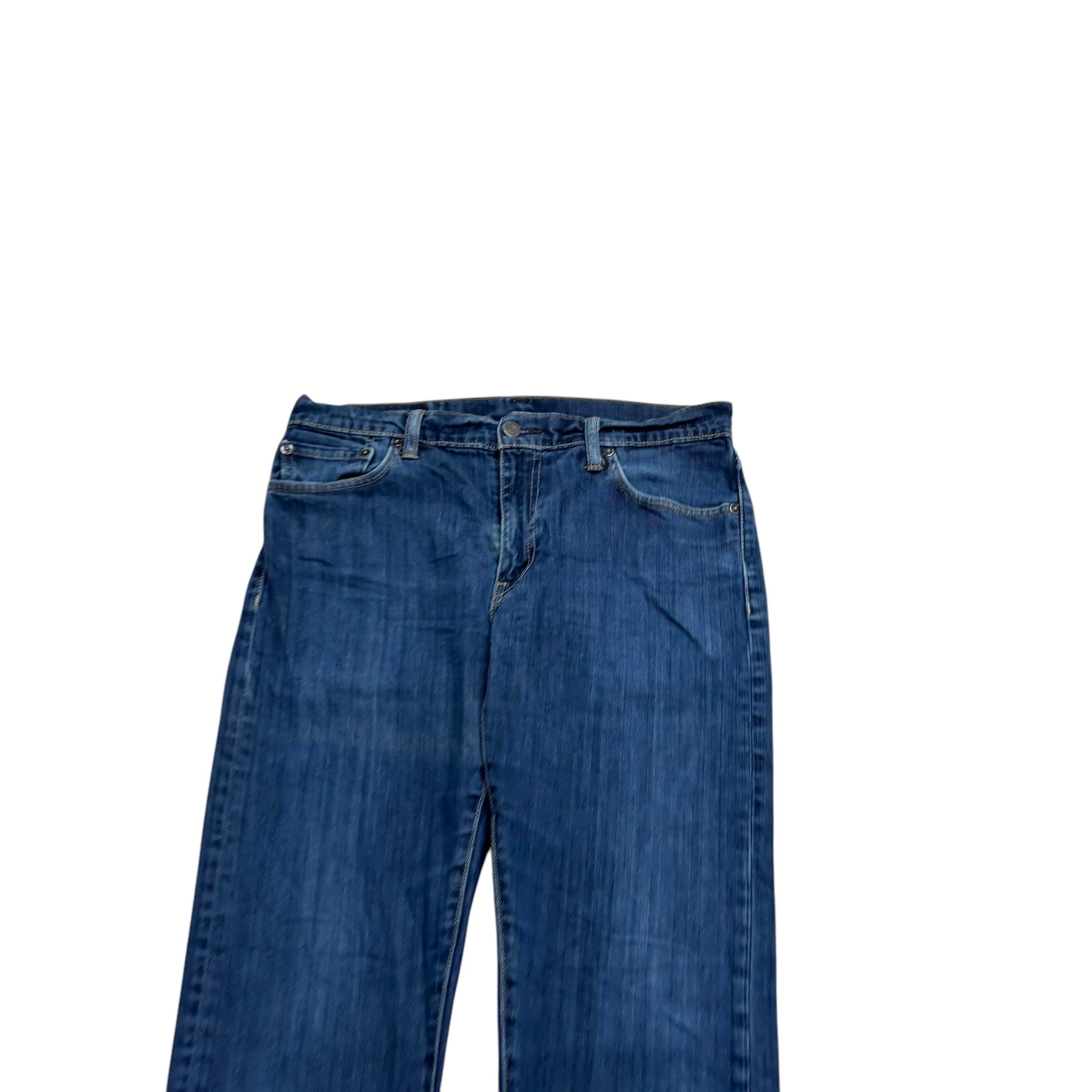 Levis 504 Jeans W32 L32 Mens Mid Blue Regular Straight Fit Denim