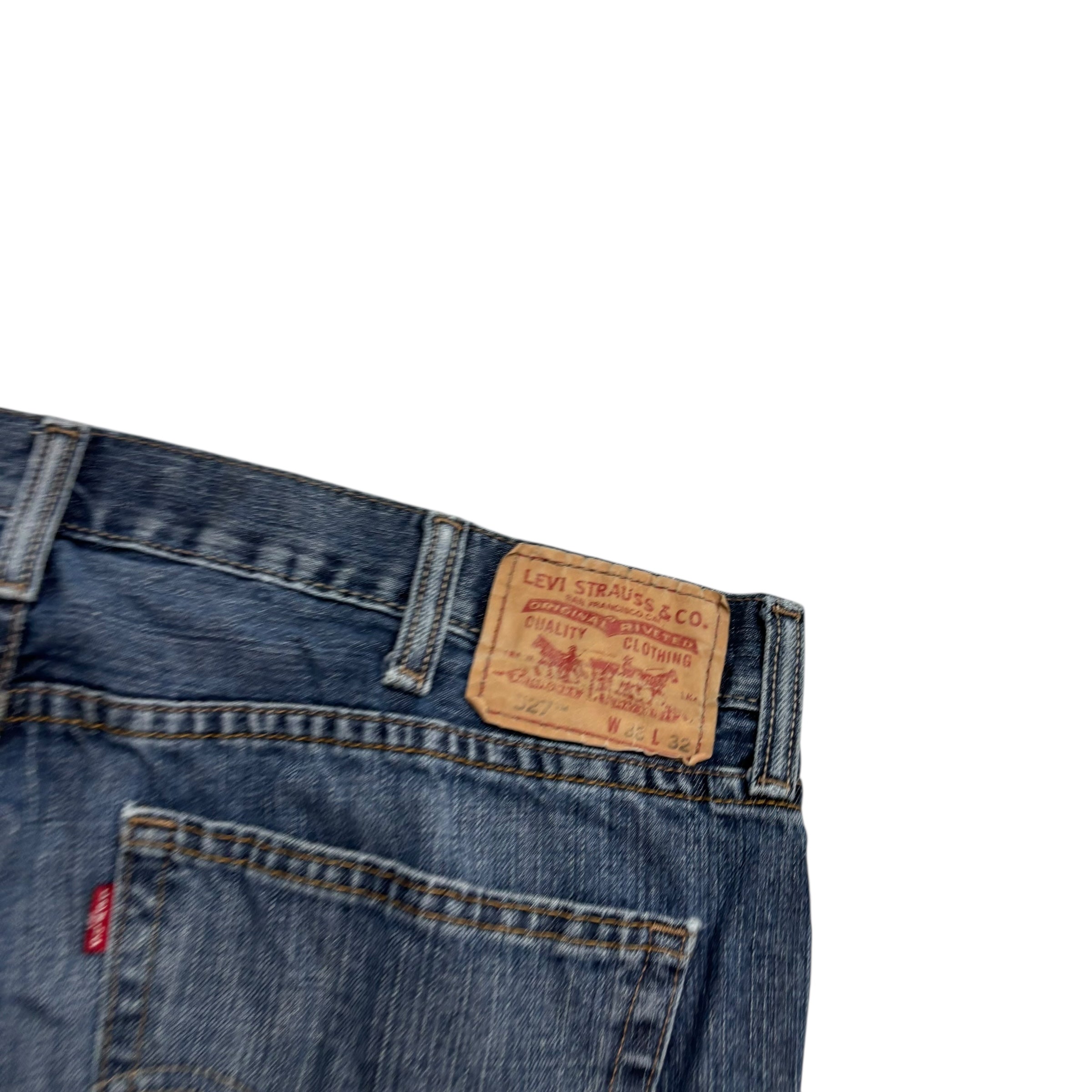 Levis 527 Jeans W38 L32 Mens Mid Blue Regular Bootcut Fit Vintage Denim (F)