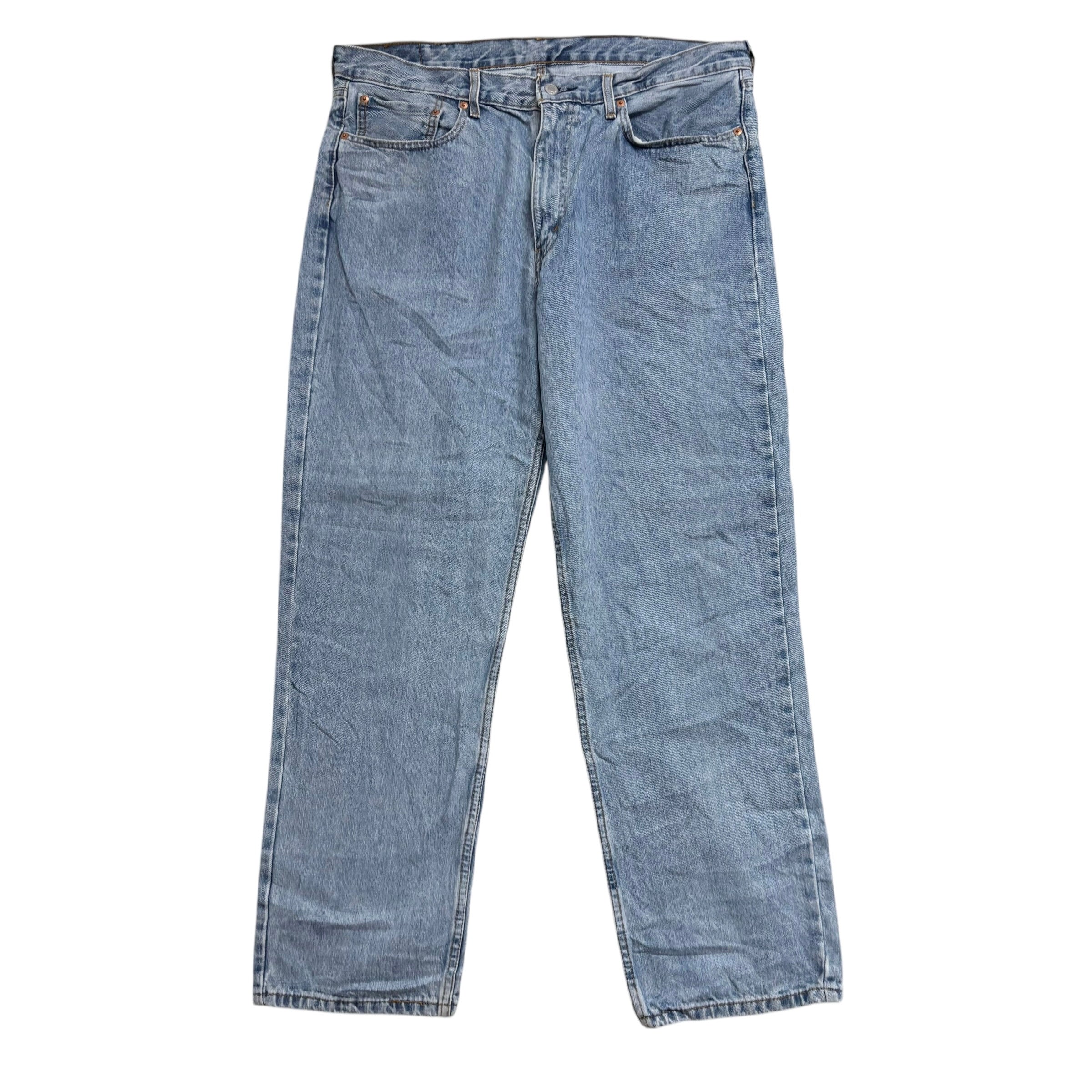 Levis 550 Jeans W38 L32 Mens Light Blue Baggy Relaxed Straight Fit Denim (E)