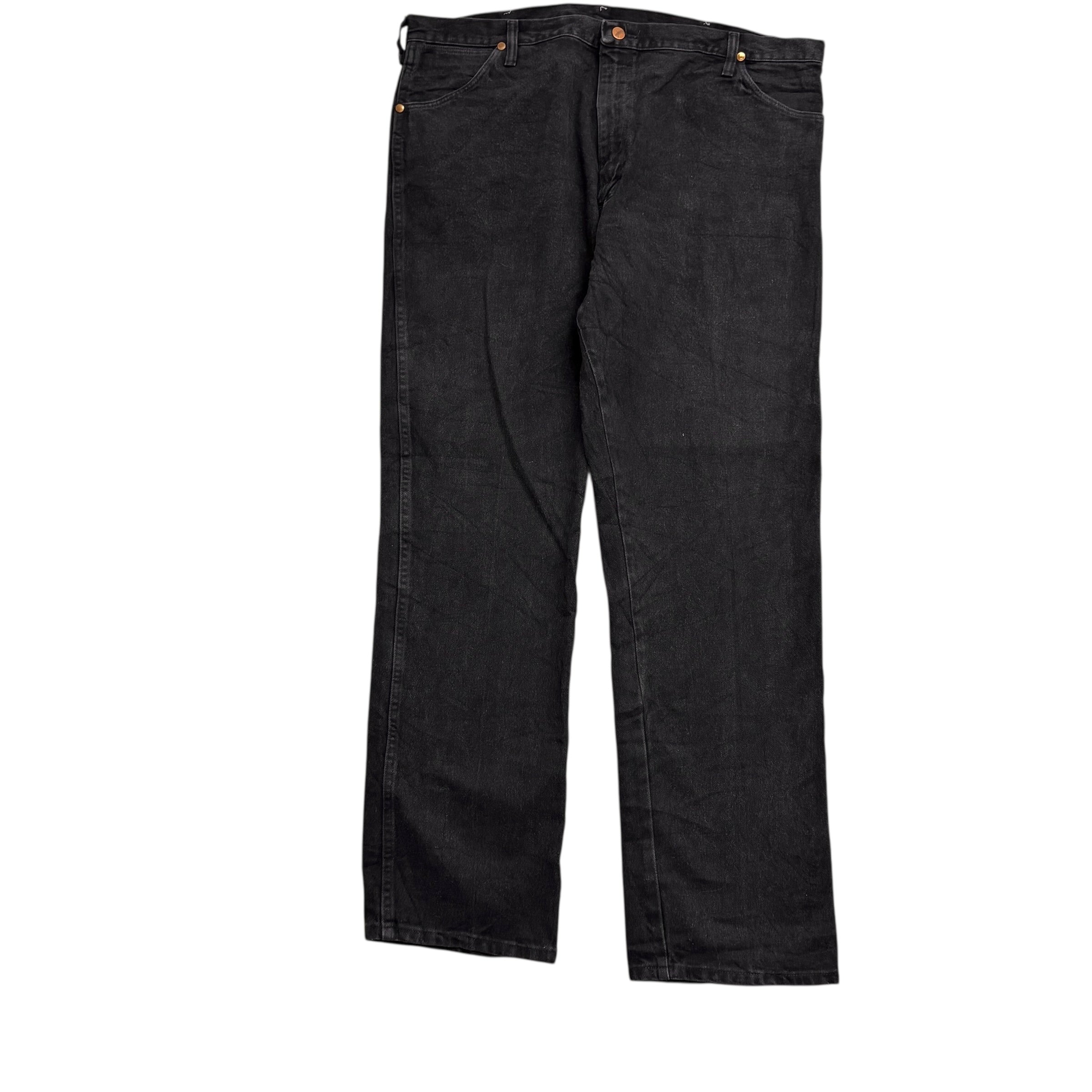 Wrangler Jeans Cowboy Cut W40 L32 Mens Black 13MWZ Made In USA Vintage (E)