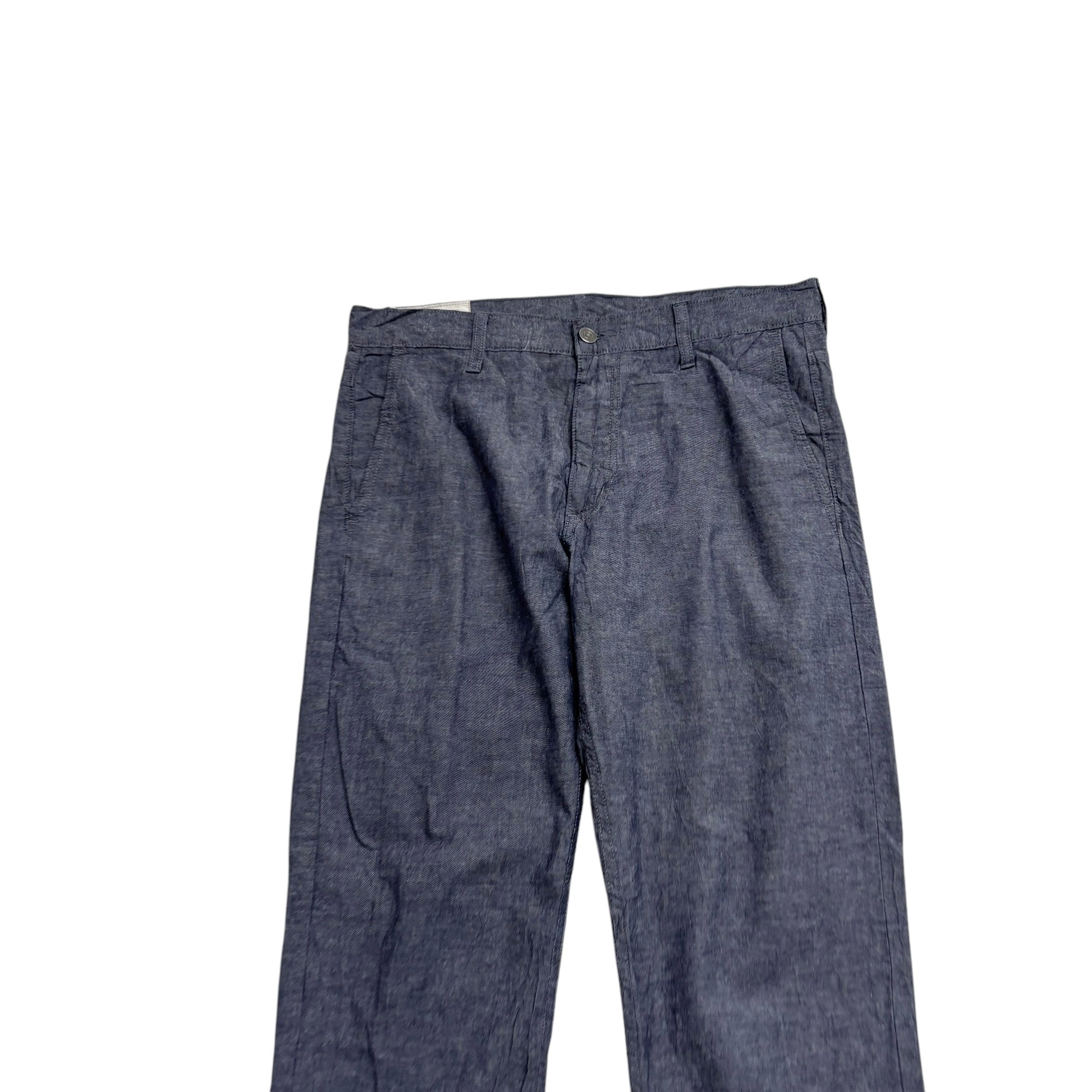 Levis Trousers W32 L30 Mens Grey Regular Tapered Fit Cotton Pants (E)
