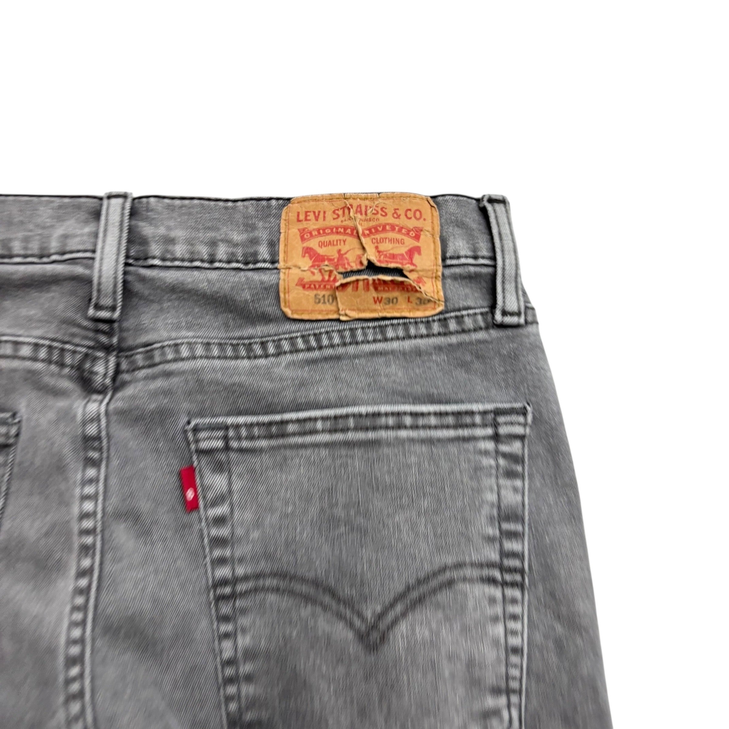 Levis 511 Jeans W29 L29 Mens Grey Skinny Fit Stretch Denim