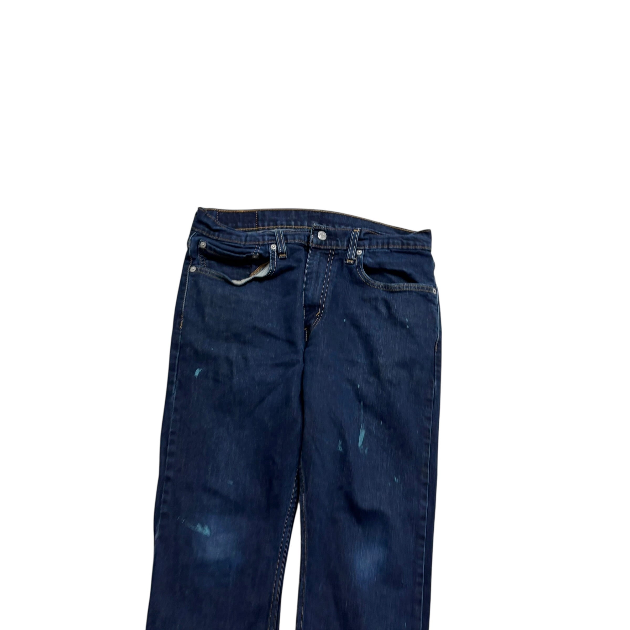 Levis 512 Jeans W32 L29 Mens Dark Blue Slim Tapered Fit Stretch Denim (F)