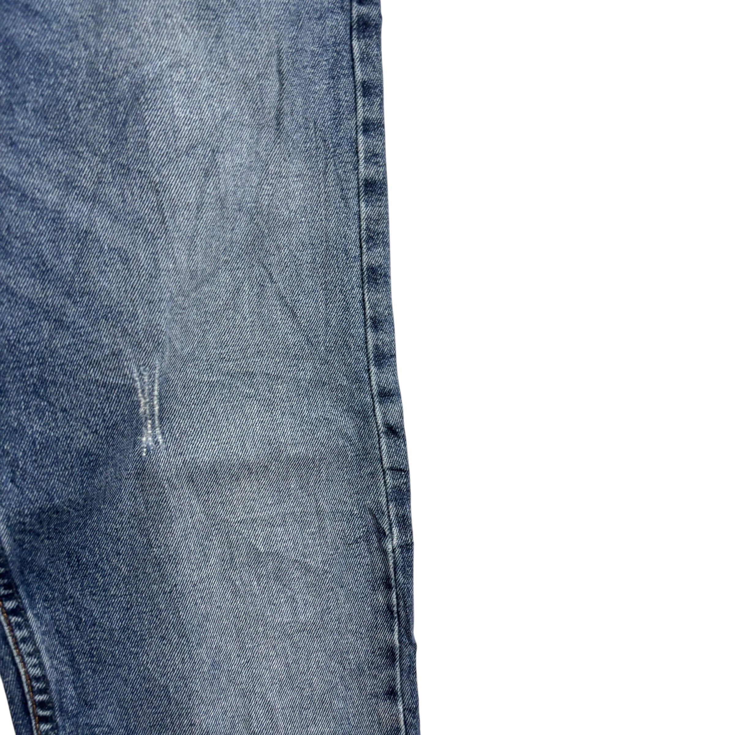 Levis Signature Jeans W30 L32 Mens Mid Blue Regular Tapered Fit Stretch Denim