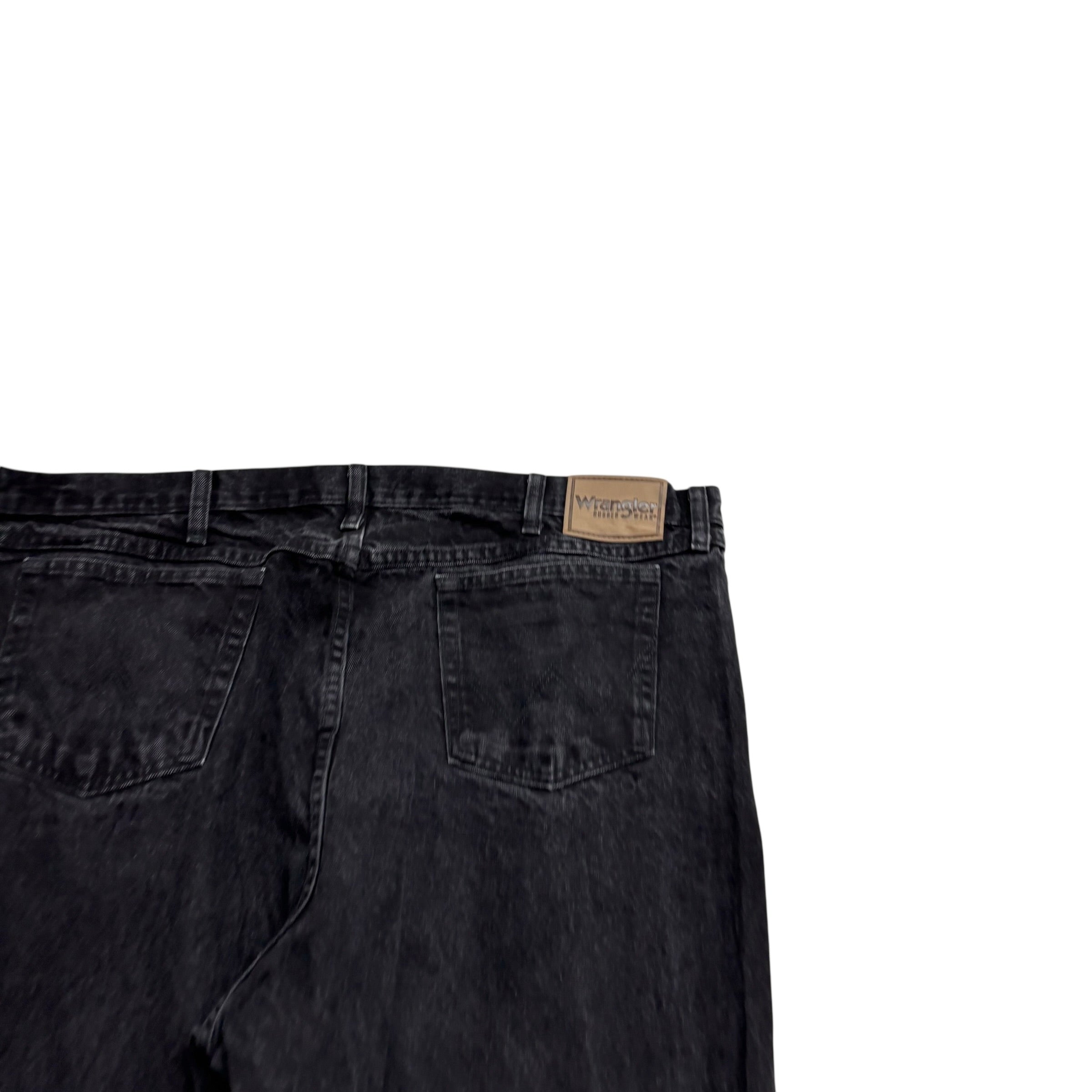 Wrangler Jeans W43 L36 Mens Black Relaxed Straight Fit Vintage Denim (E)