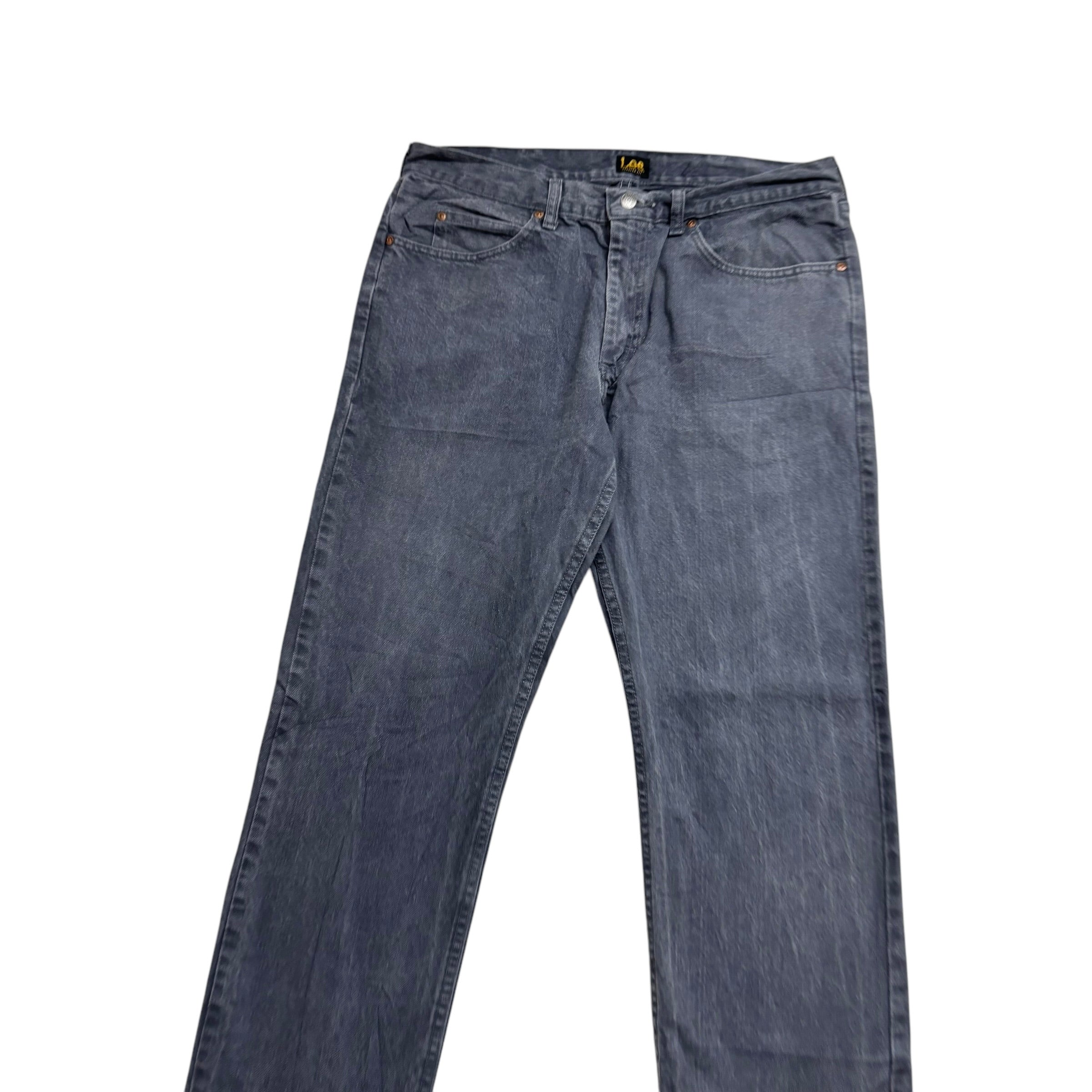 Lee Jeans W36 L32 Mens Grey Regular Straight Fit Denim (E)