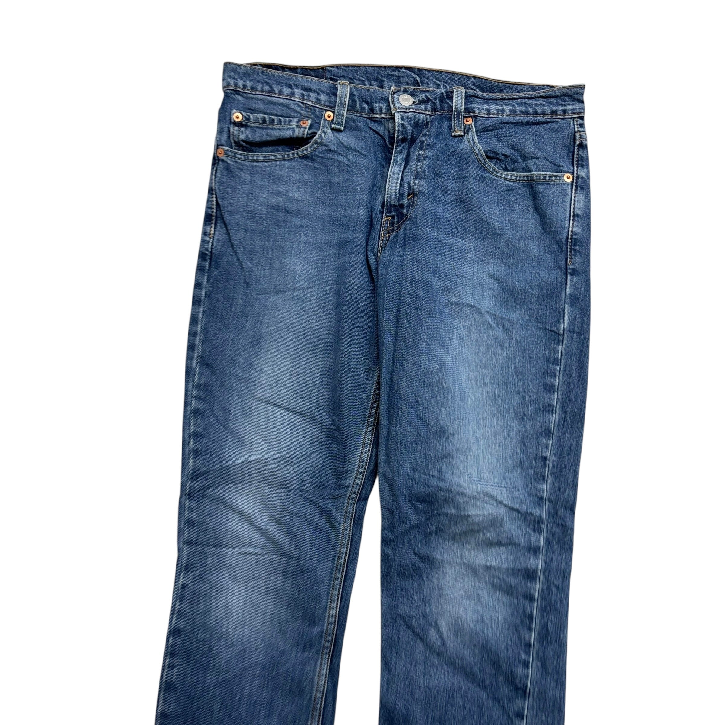 Levis 511 Jeans W33 L30 Mens Mid Blue Slim Fit Stretch Denim (E)