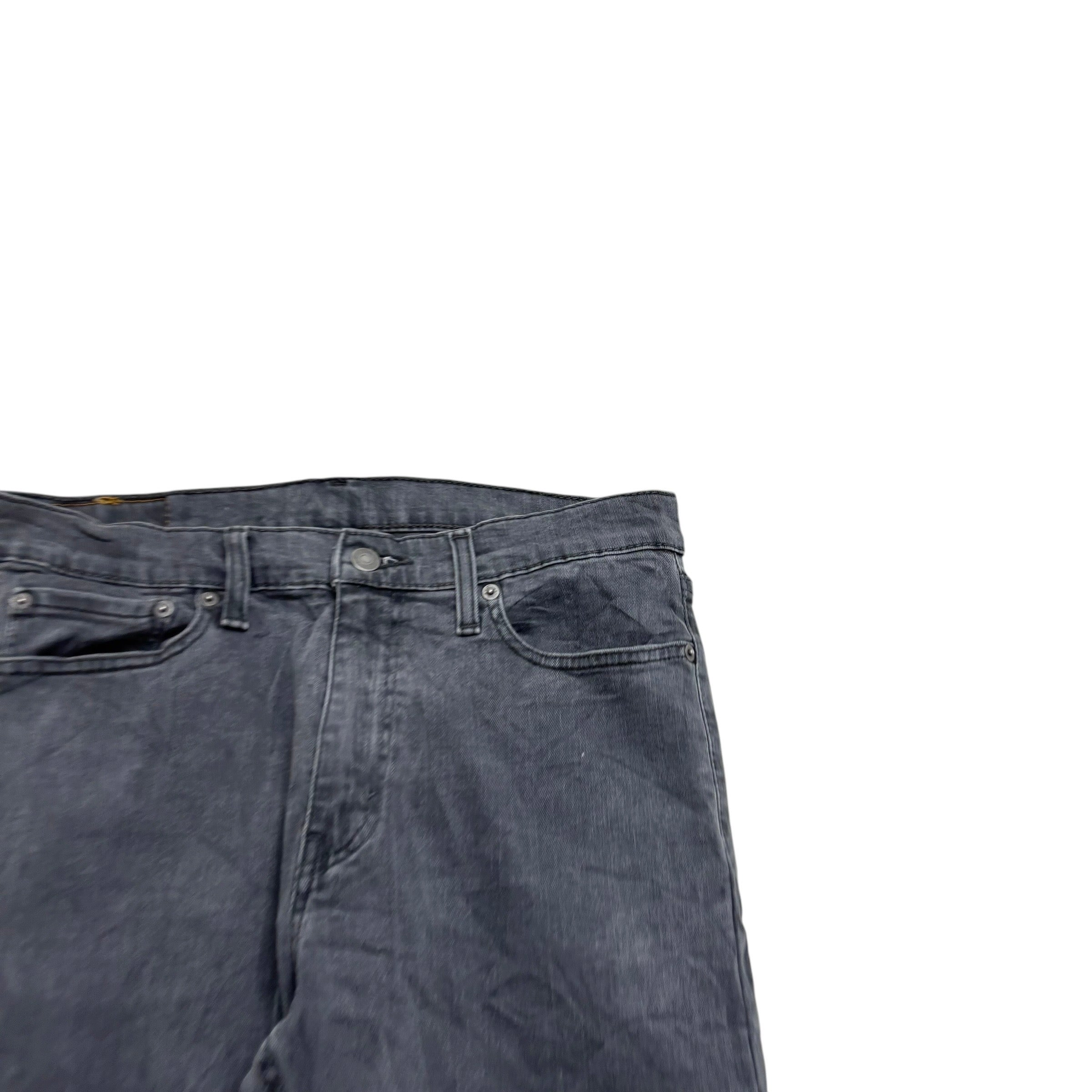 Levis 513 Jeans W32 L32 Mens Grey Slim Straight Fit Stretch Denim