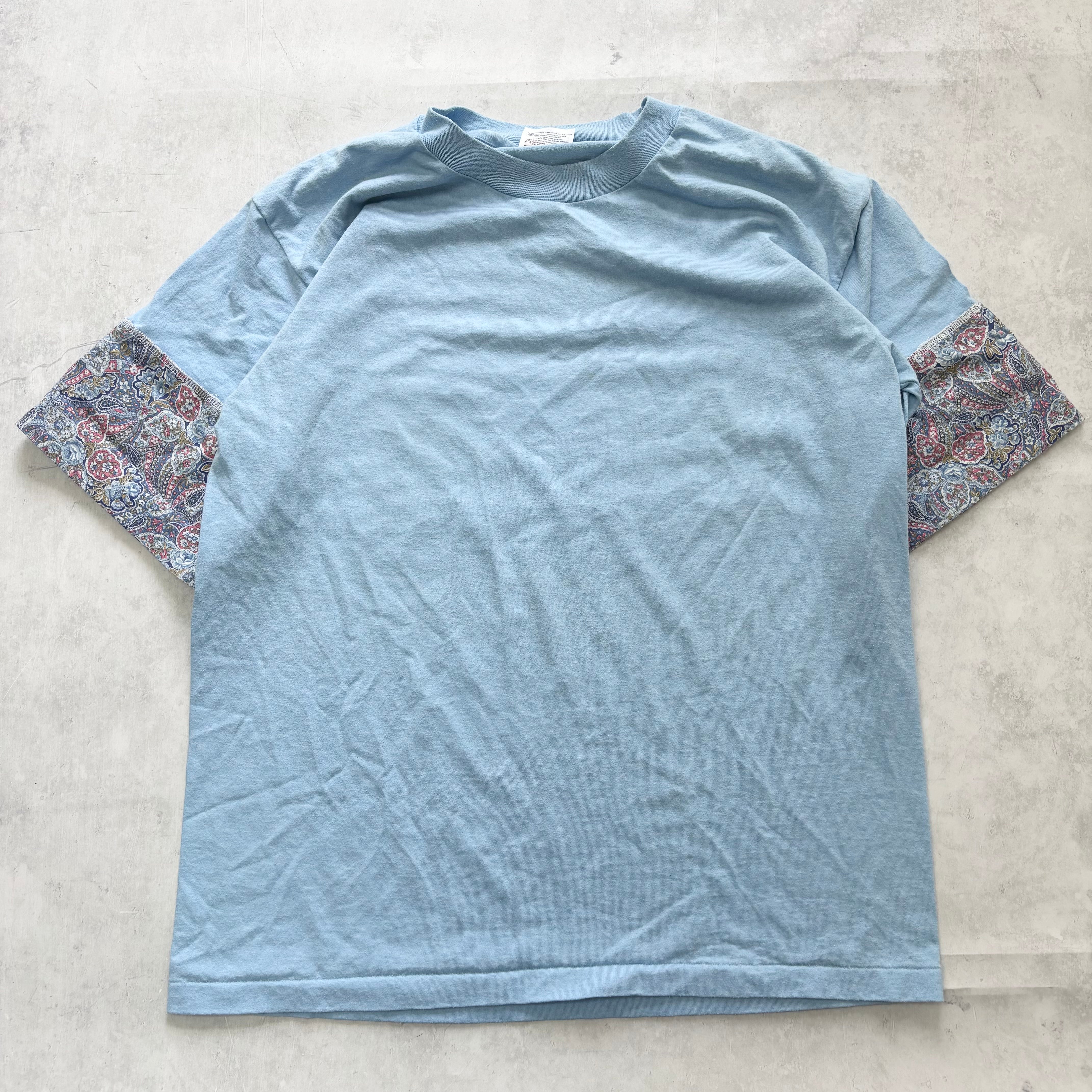 Vintage T Shirt Mens Large Blue Single Stitch Graphic Print 90s USA (E)