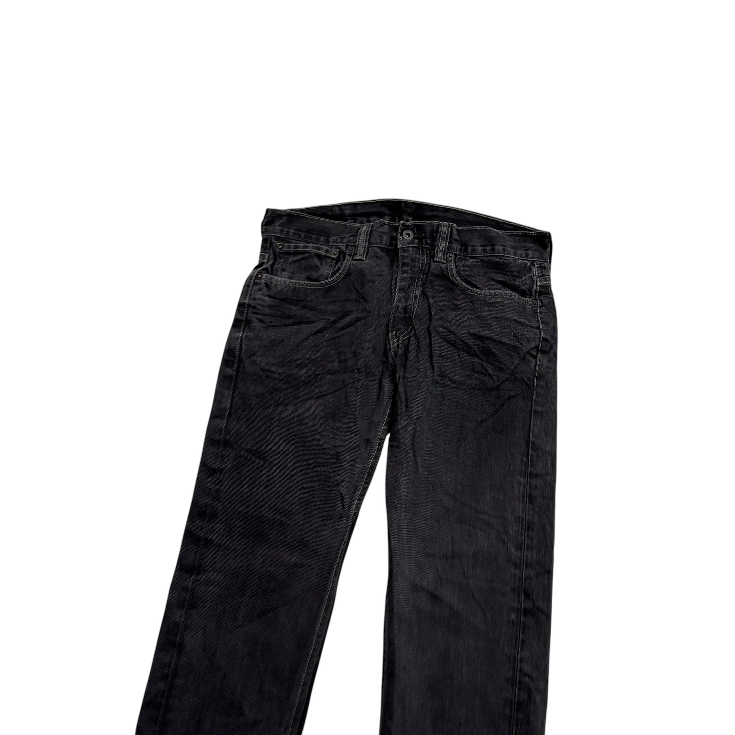 Levis 511 Jeans W33 L33 Mens Black Slim Fit Vintage Denim (E)