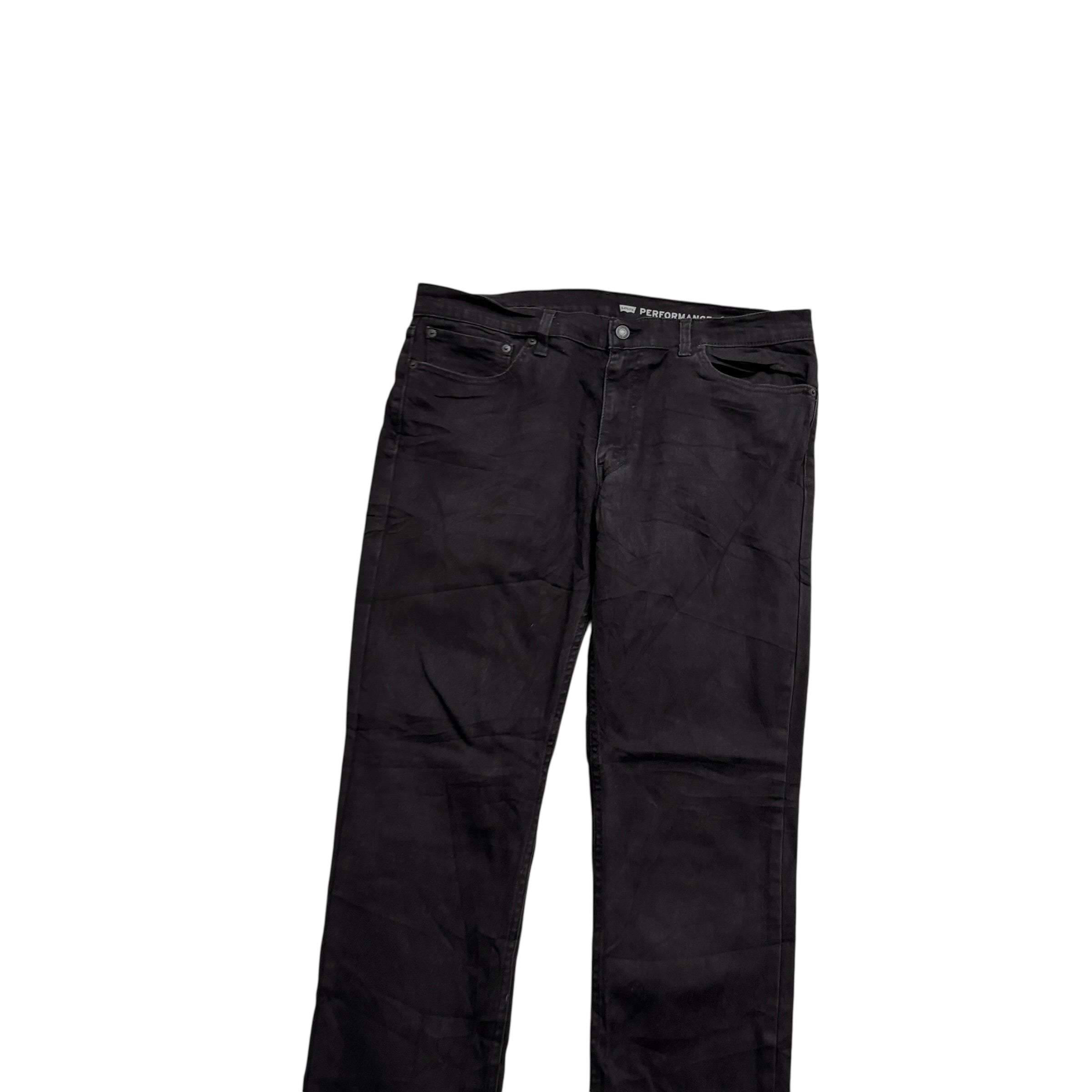 Levis 511 Jeans W36 L34 Mens Black Slim Fit Stretch Denim (E)