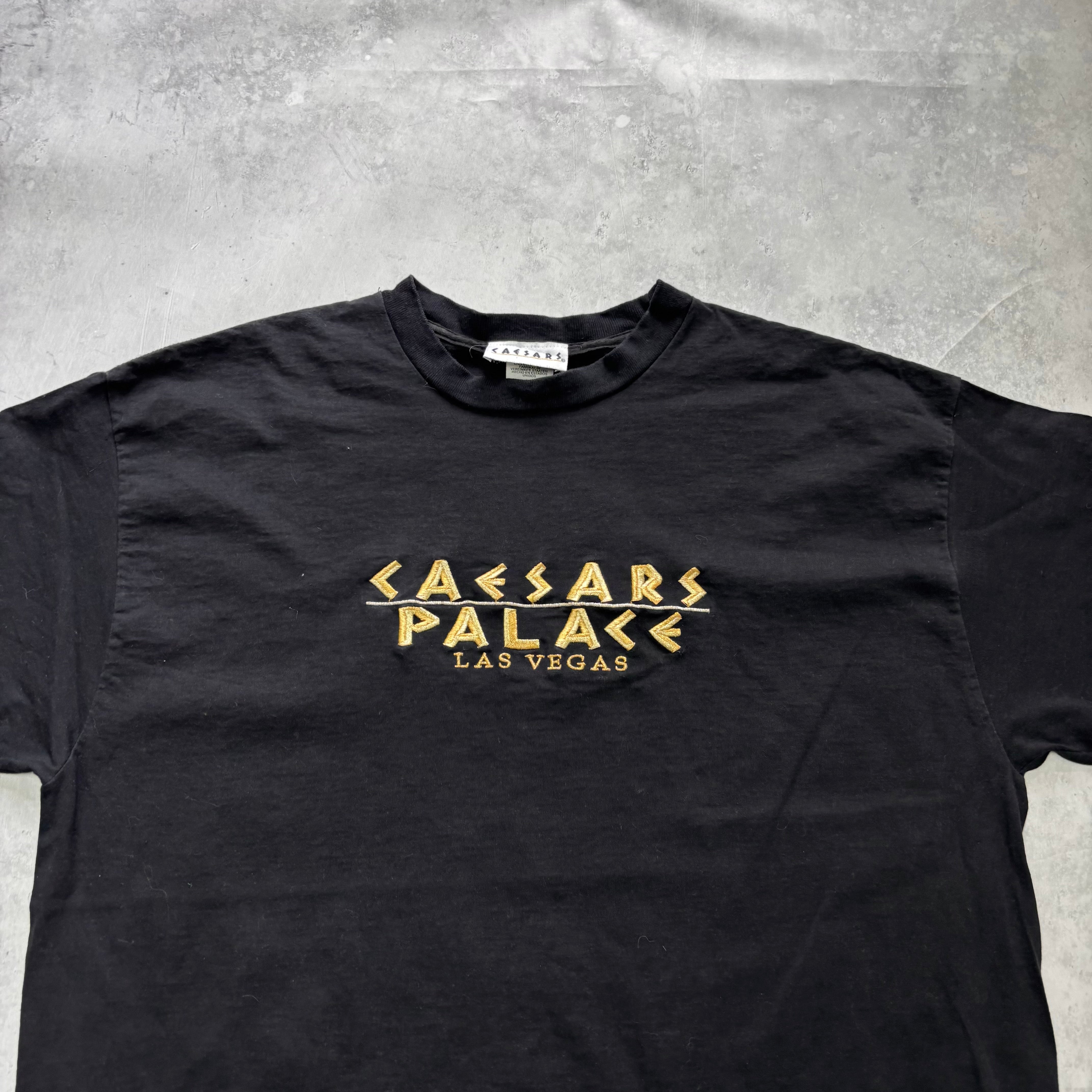 Vintage T Shirt Mens XXL Black Single Stitch Graphic Print 90s USA Tourist (E)