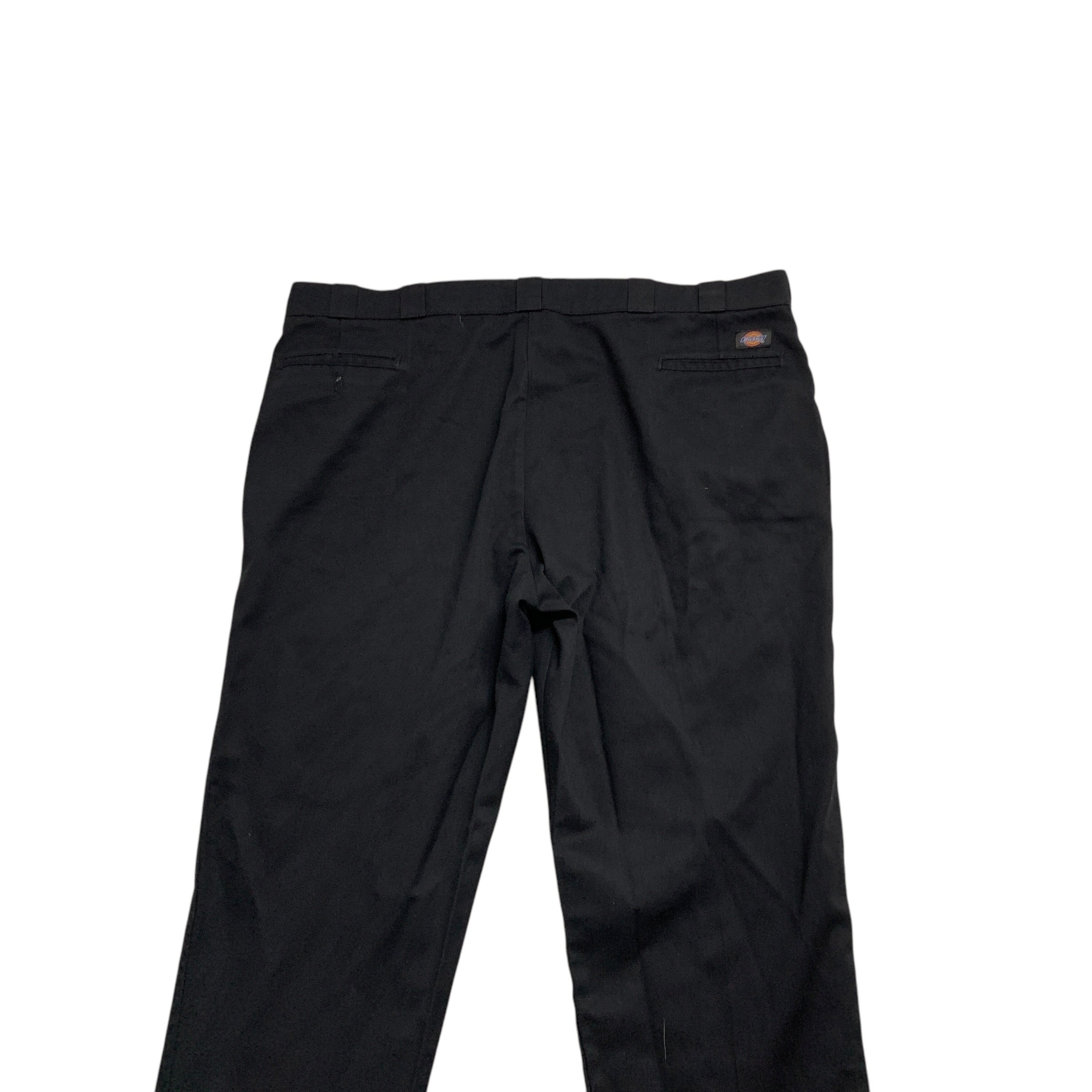 Dickies 874 Trousers W46 L32 Mens Black Pants Original Straight Fit Workwear