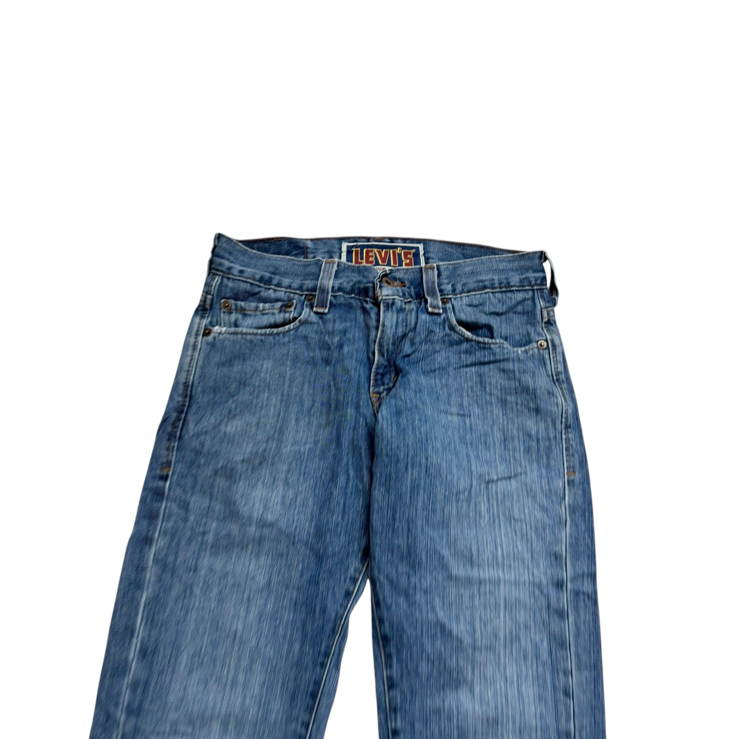 Levis 511 Jeans W30 L34 Mens Mid Blue Slim Fit Vintage Denim