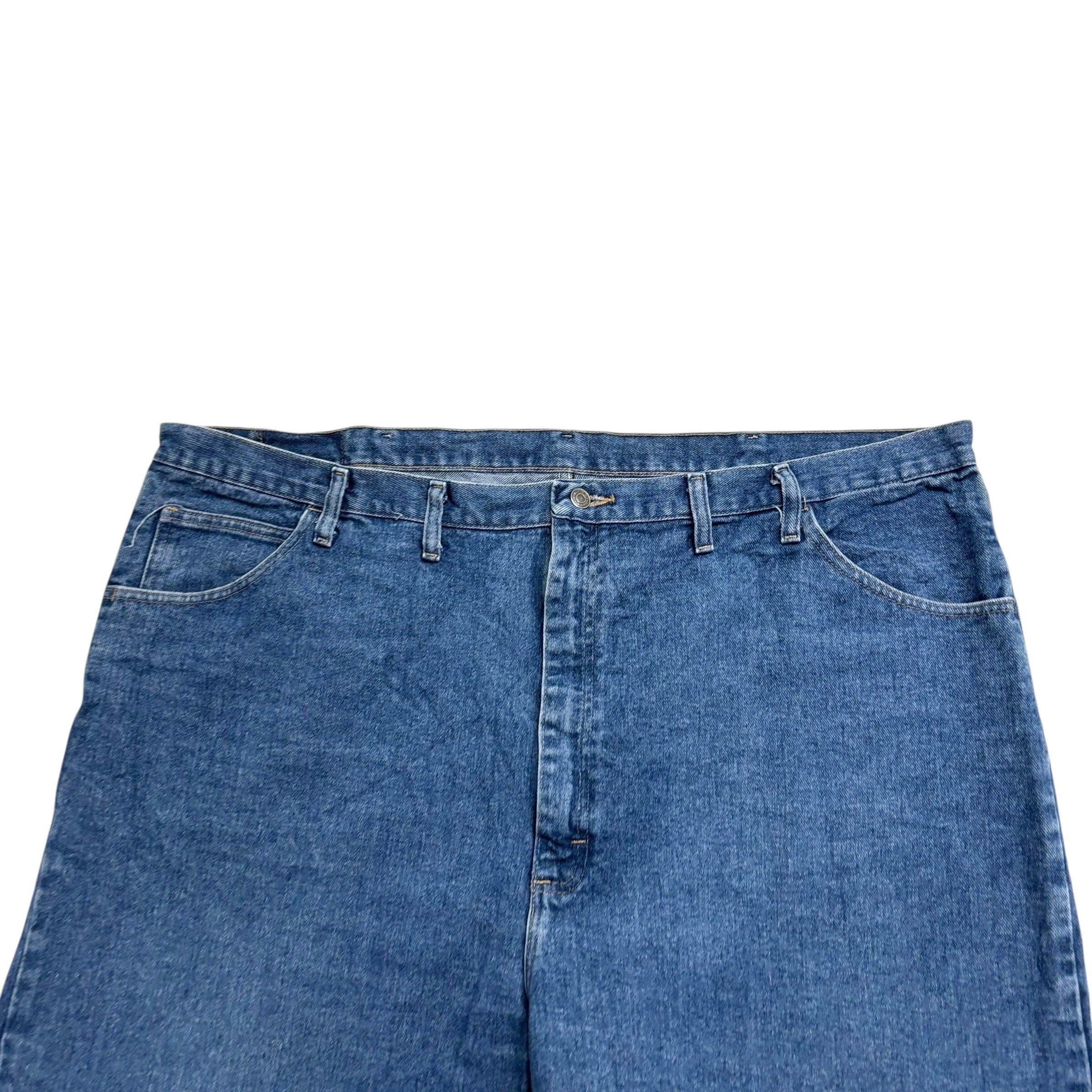 Wrangler Baggy Jorts W48 Mens Denim Shorts Mid Blue Relaxed Fit