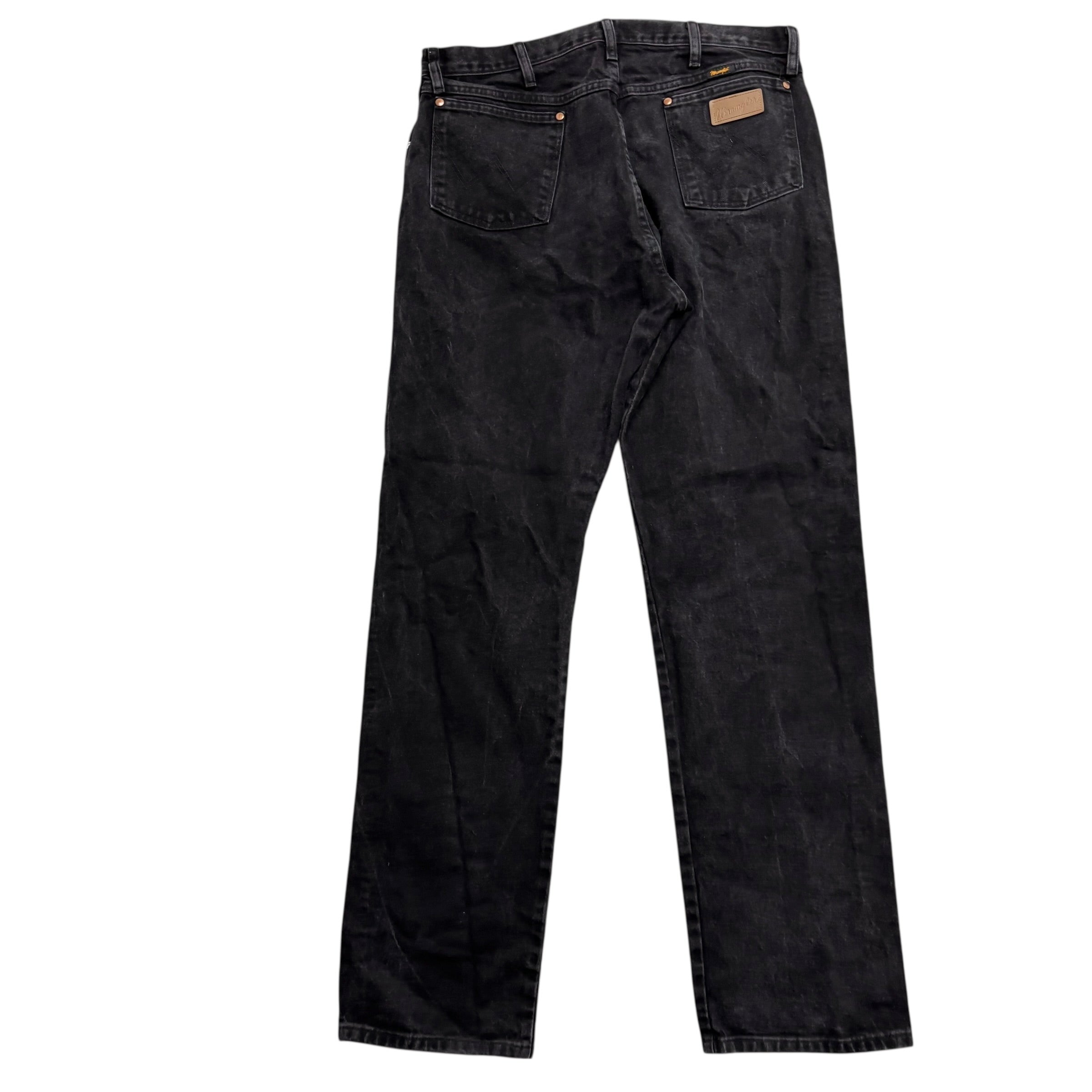 Wrangler Jeans Cowboy Cut W36 L36 Mens Black 13MWZ Original Fit Denim