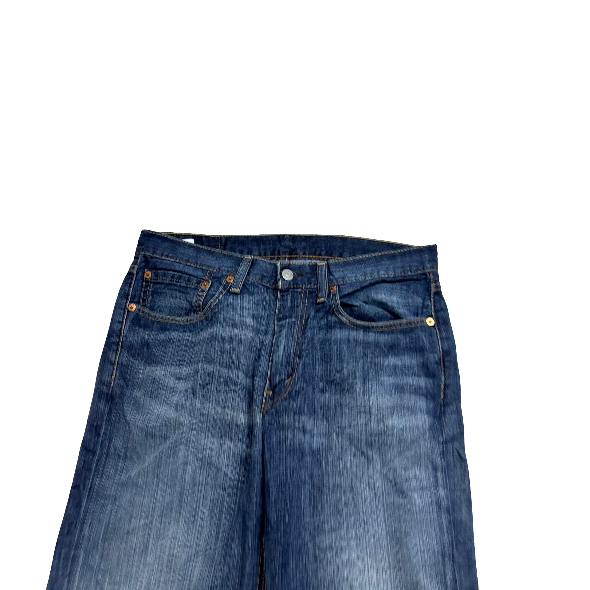 Levis 514 Jeans W32 L32 Mens Dark Blue Regular Straight Fit Denim (F)