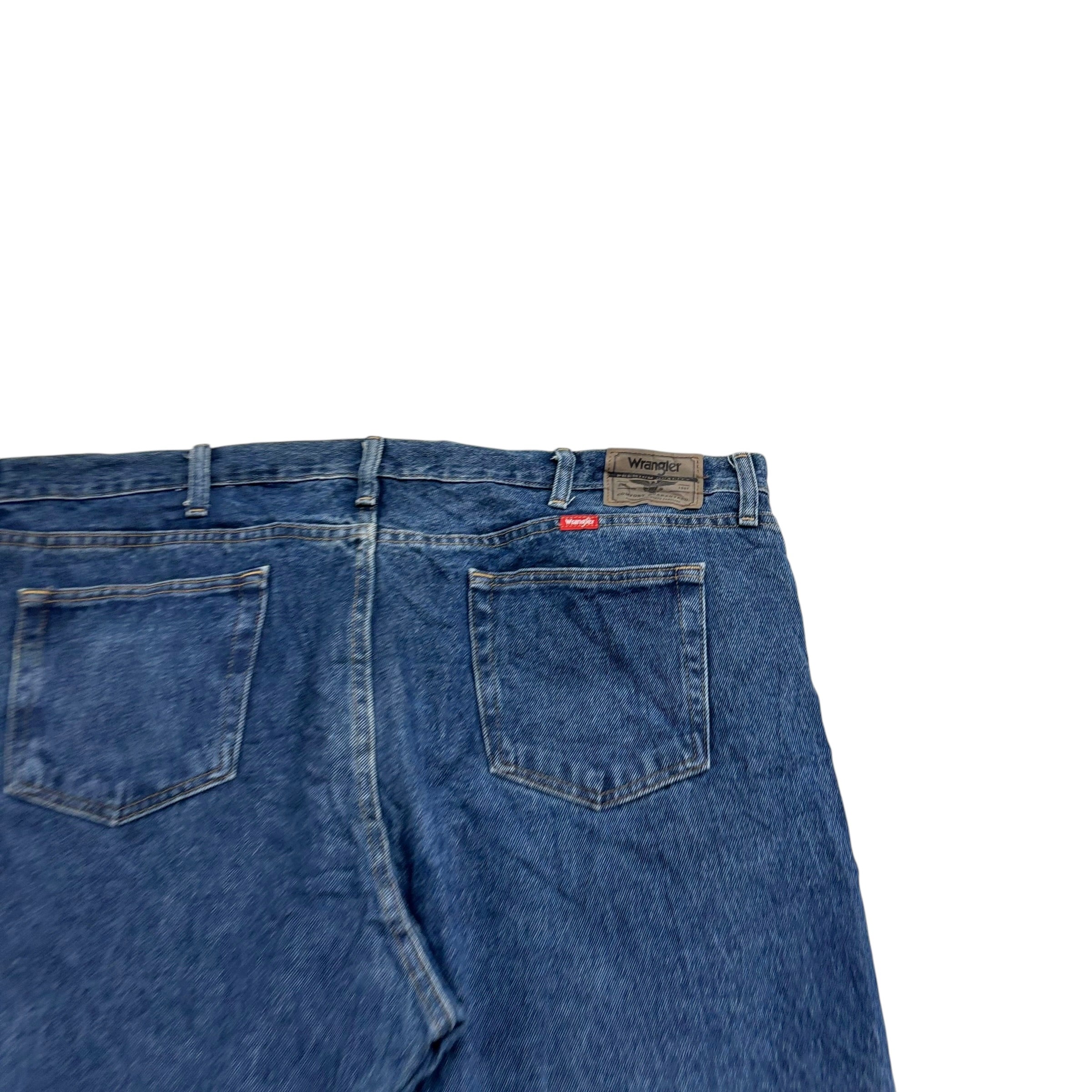 Wrangler Jeans W44 L30 Mens Mid Blue Baggy Relaxed Straight Fit Denim (E)