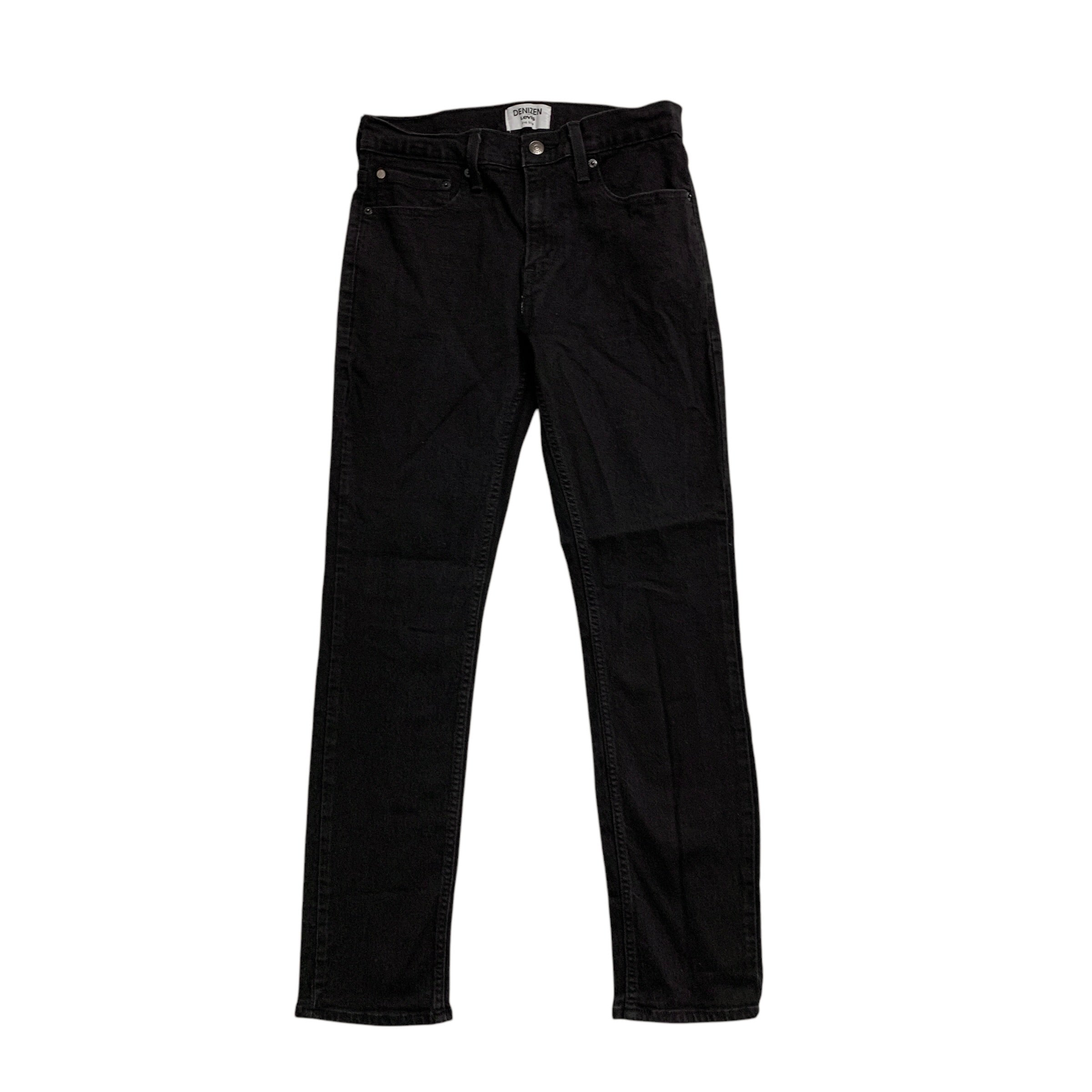 Levis Denizen Jeans W29 L29 Mens Black Slim Fit Stretch Denim (E)