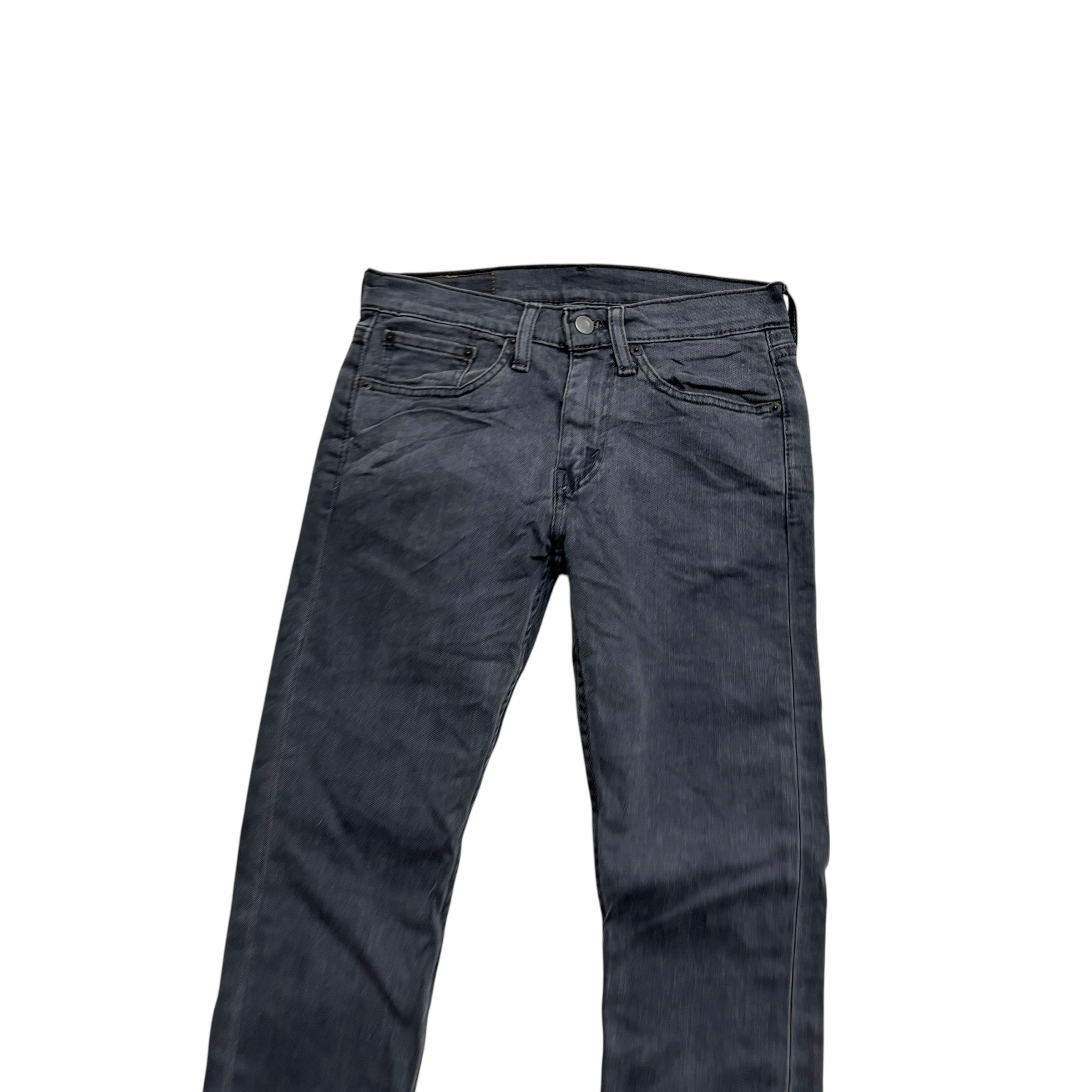 Levis 519 Jeans W28 L32 Mens Grey Super Skinny Fit Stretch Denim (E)