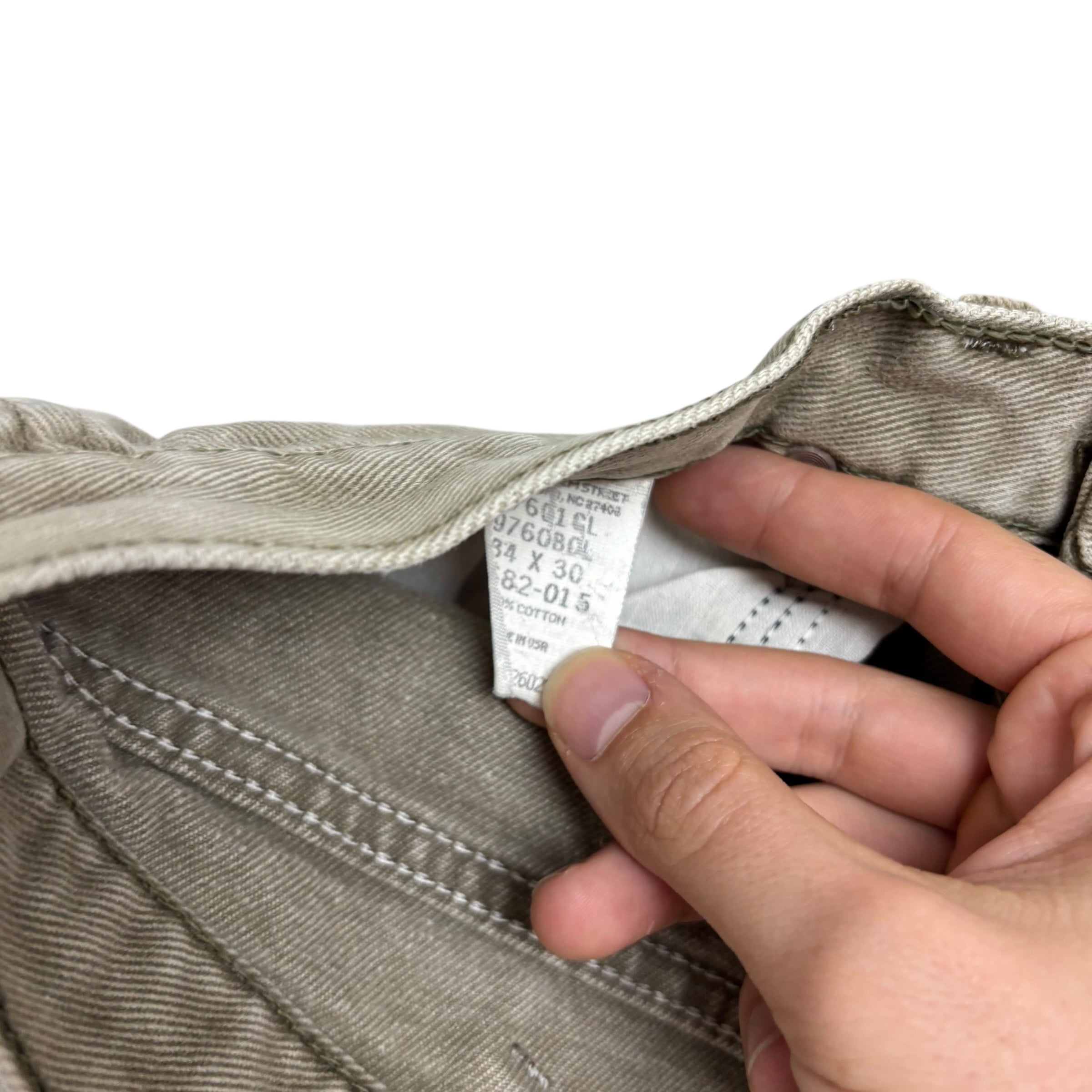 Wrangler Jeans W32 L28 Mens Green Relaxed Tapered Fit Vintage Denim (F)