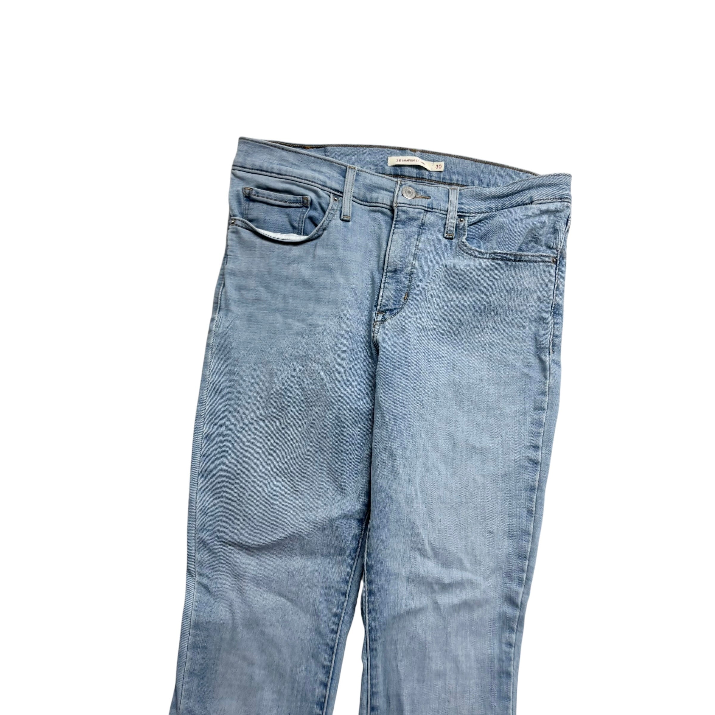 Levis 311 Jeans W30 L28 Womens Light Blue Shaping Skinny Stretch Denim