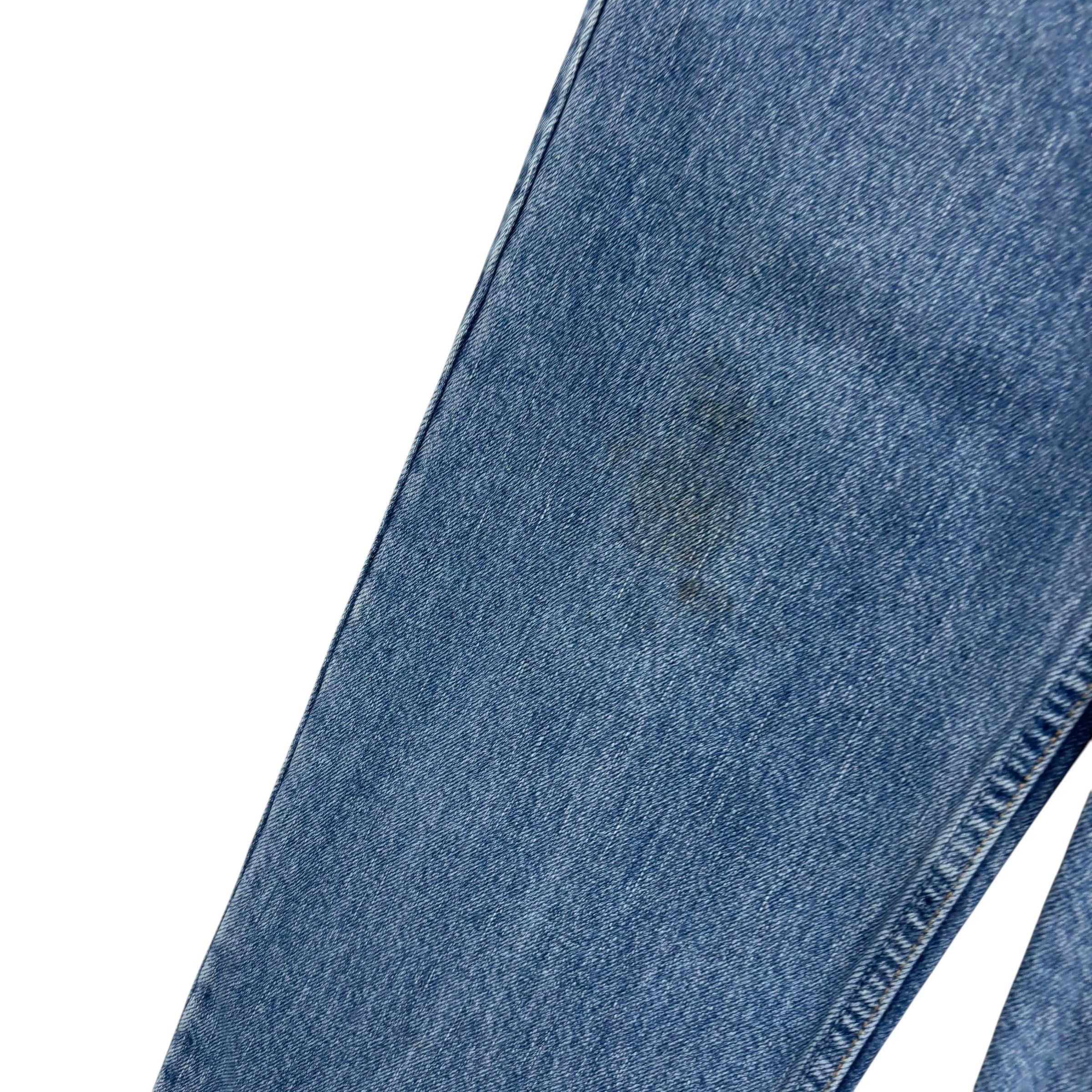 Levis 550 Jeans W30 L34 Mens Mid Blue Relaxed Straight Fit Vintage Denim (F)