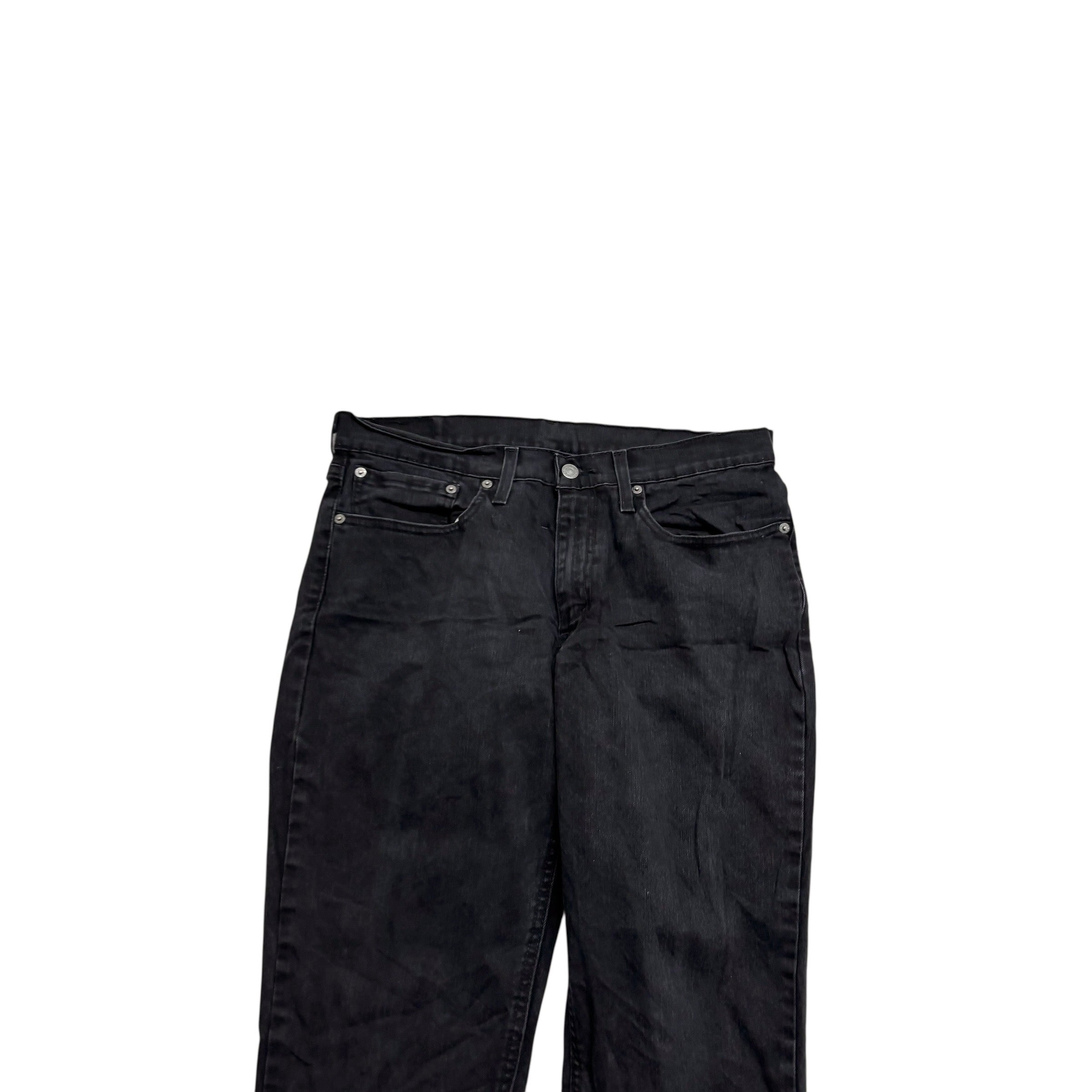 Levis 531 Jeans W34 L31 Mens Black Athletic Slim Fit Stretch Denim (E)