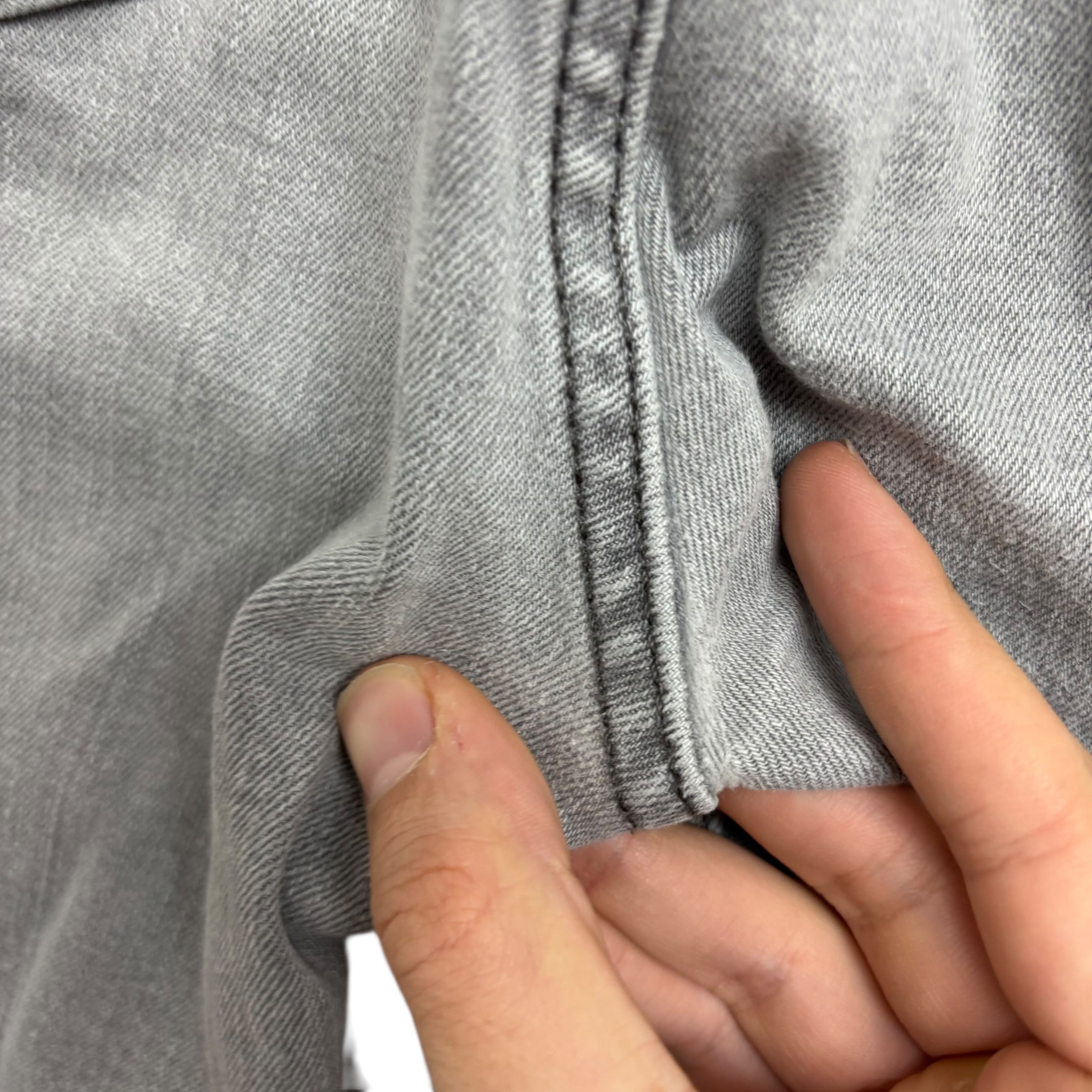 Levis Denizen Jeans W34 L32 Mens Grey Slim Fit Stretch Denim