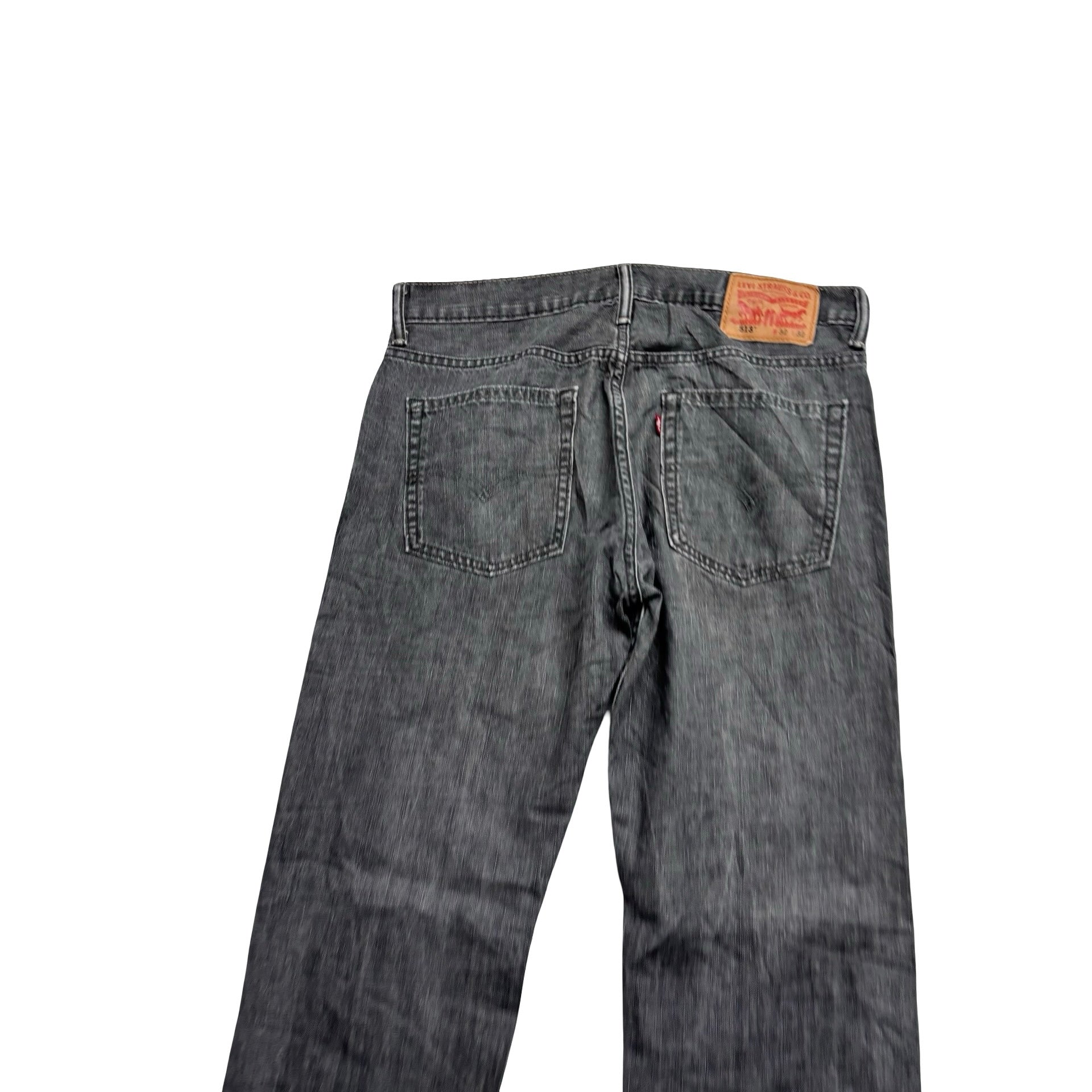 Levis 513 Jeans W32 L32 Mens Grey Slim Straight Fit Vintage Denim (E)