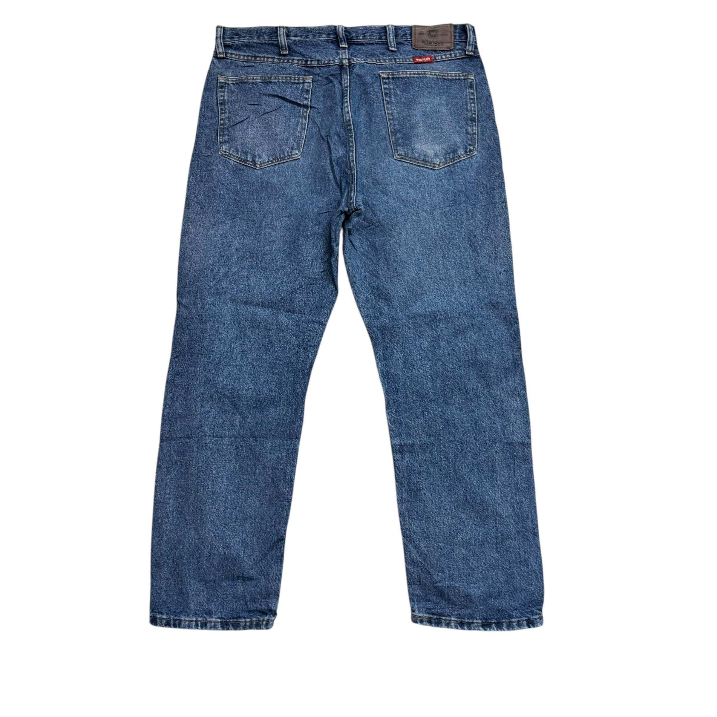 Wrangler Jeans W36 L29 Mens Mid Blue Regular Straight Fit Vintage Denim