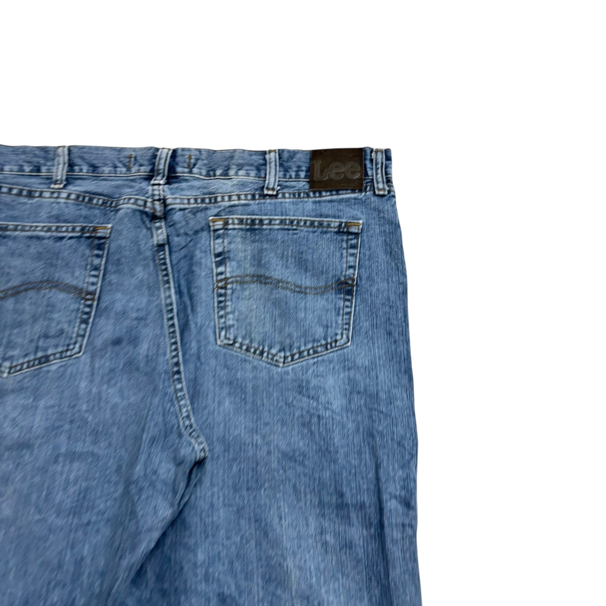Lee Jeans W40 L30 Mens Relaxed Straight Fit Mid Blue Baggy Vintage Denim (E)