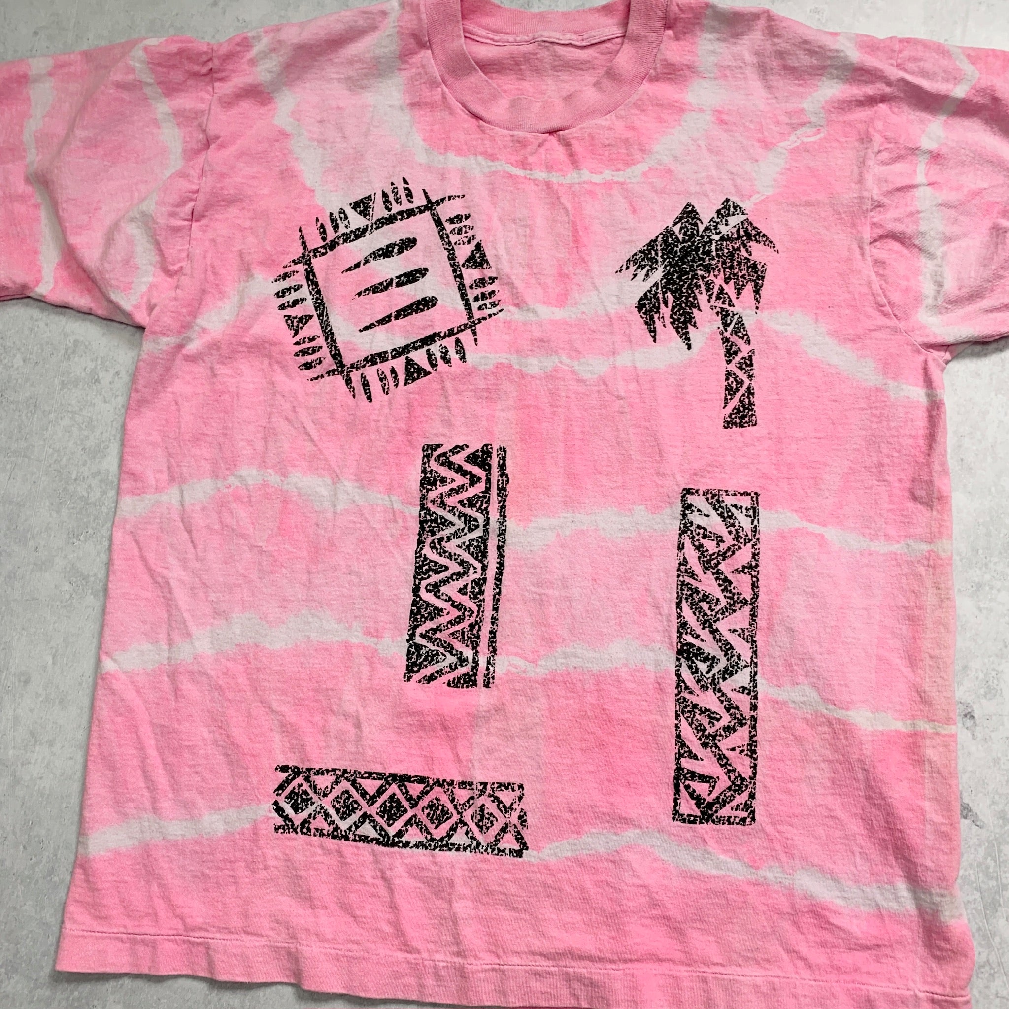 Vintage T Shirt Mens XL Pink Single Stitch Graphic Print 90s USA