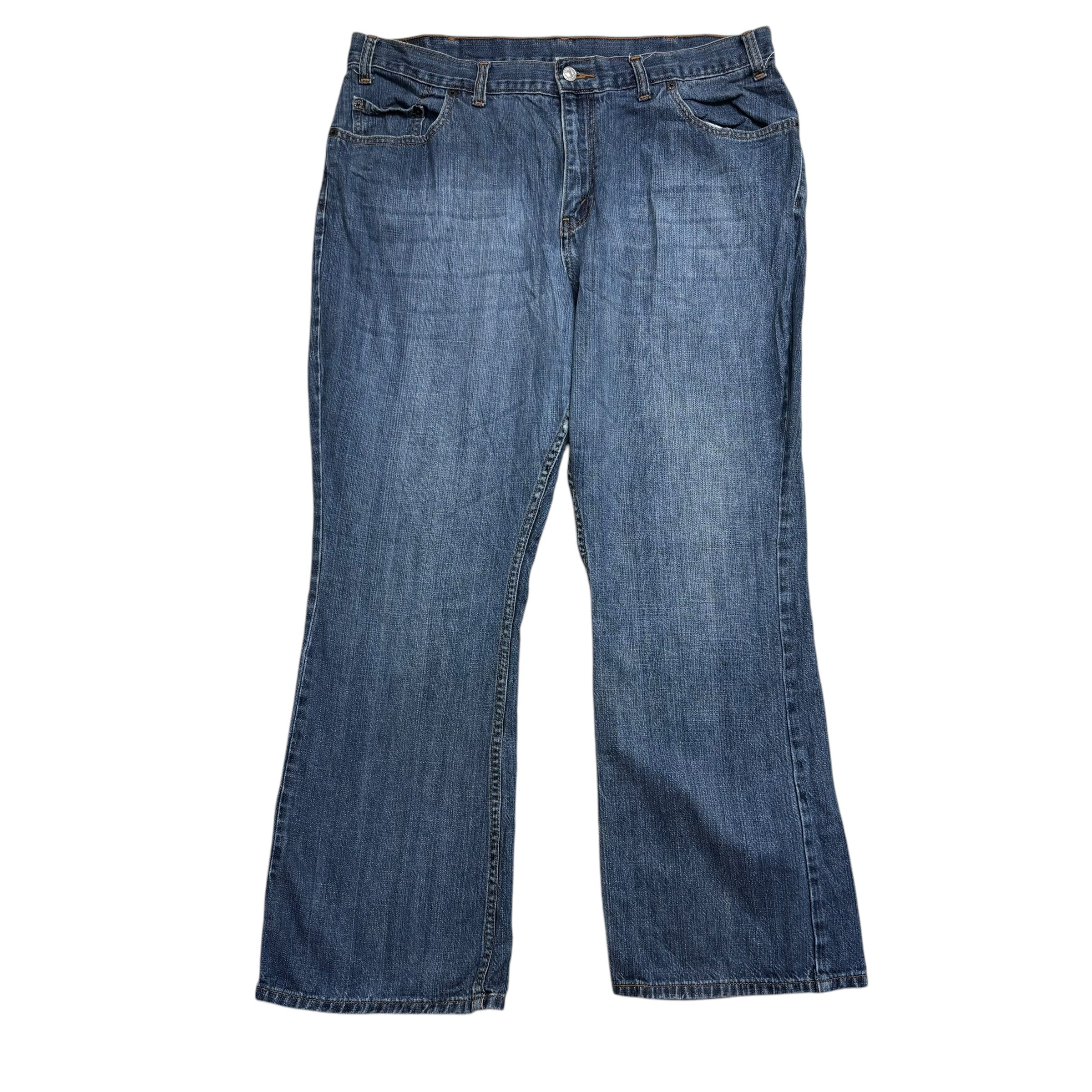 Levis 515 Jeans W38 L30 Womens Mid Blue Bootcut Fit Vintage Denim (E)