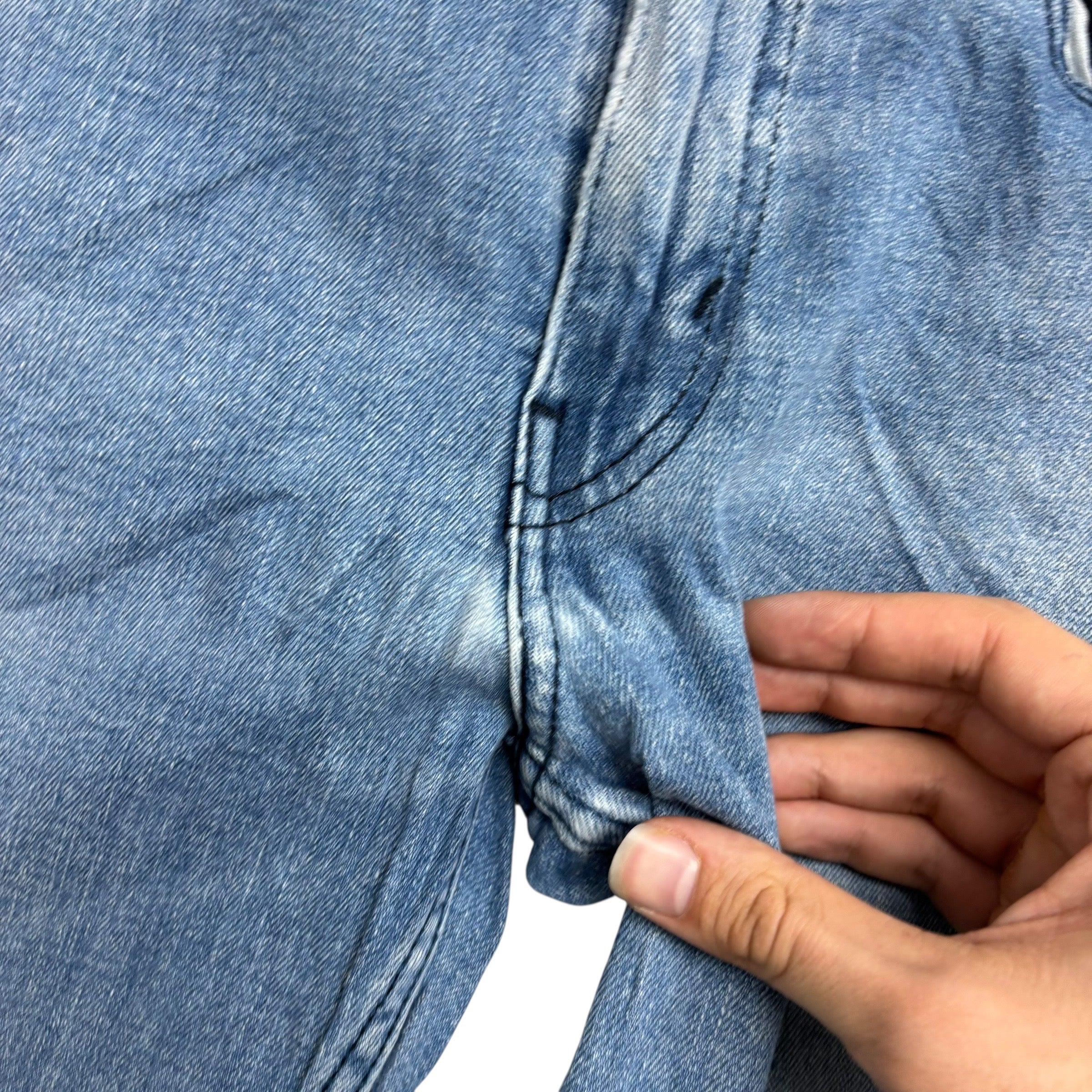 Levis 514 Jeans W32 L29 Mens Light Blue Regular Straight Fit Stretch Denim