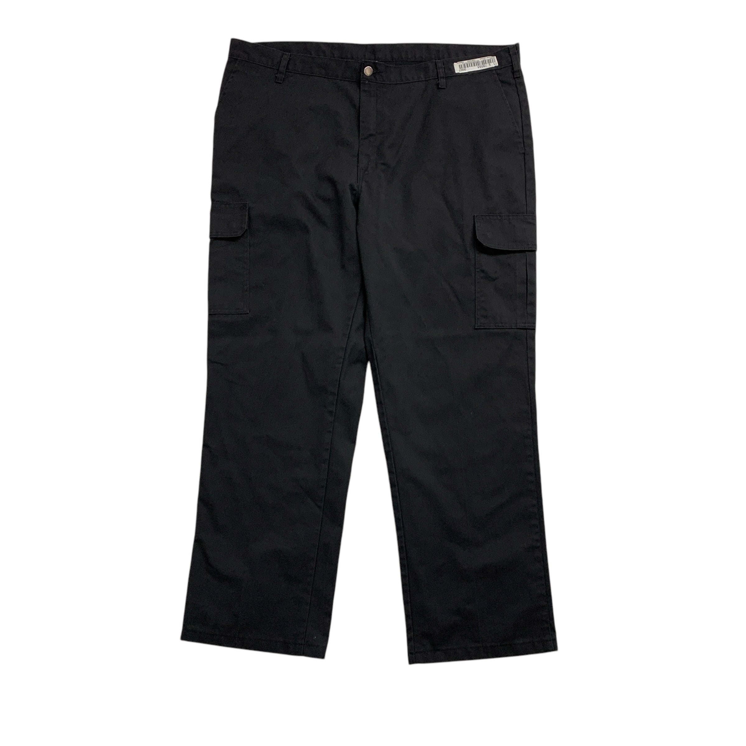 Dickies Cargo Trousers W44 L32 Mens Black Pants Relaxed Straight Fit Workwear