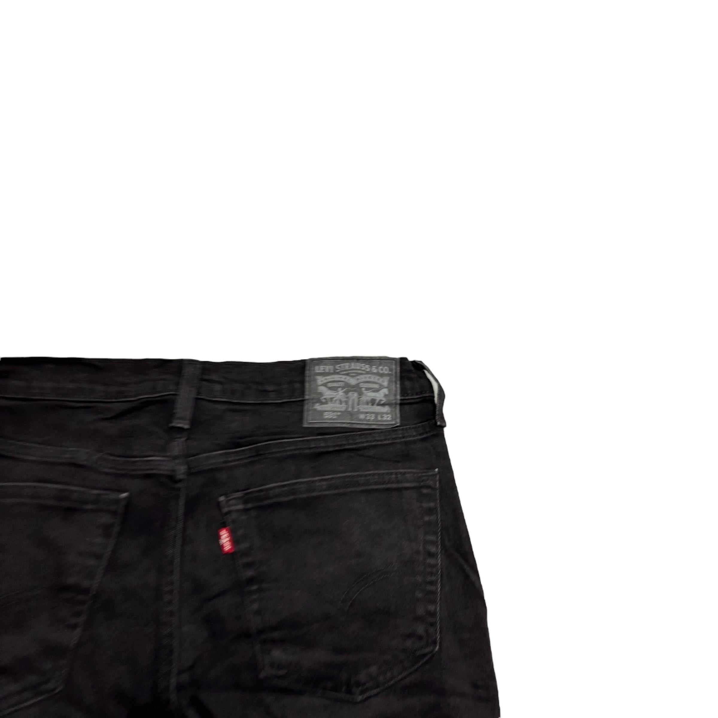Levis 531 Jeans W33 L32 Mens Black Athletic Slim Fit Stretch Denim (E)