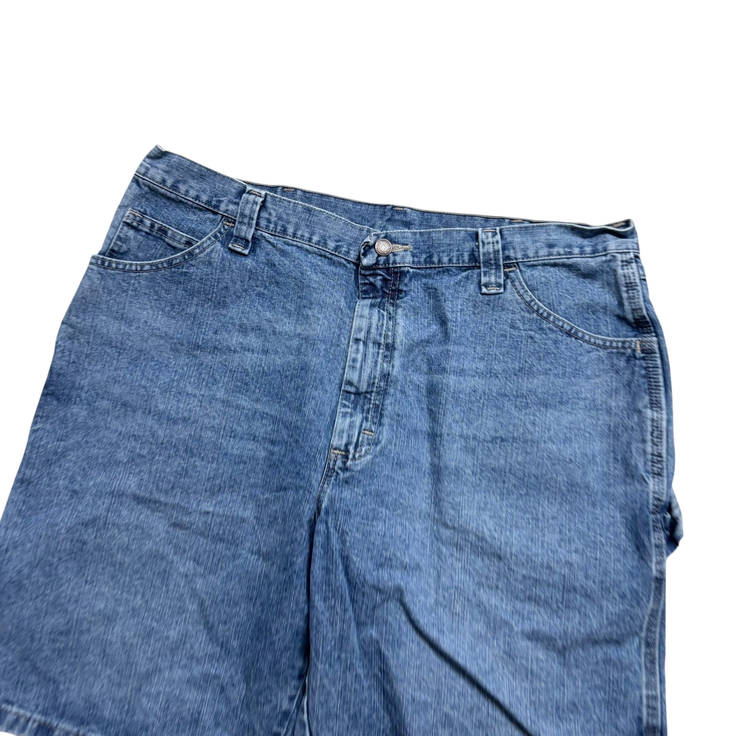 Wrangler Baggy Jorts W38 Mens Light Blue Denim Shorts Relaxed Fit Carpenter