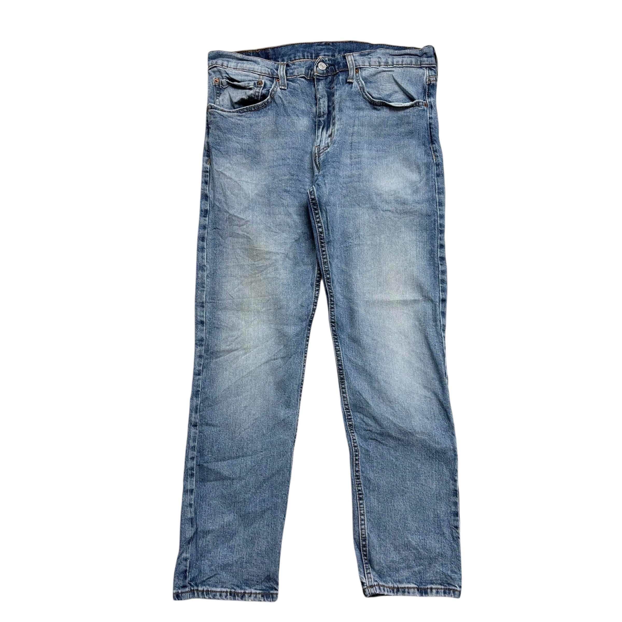 Levis 502 Jeans W34 L30 Mens Light Blue Regular Tapered Fit Stretch Denim