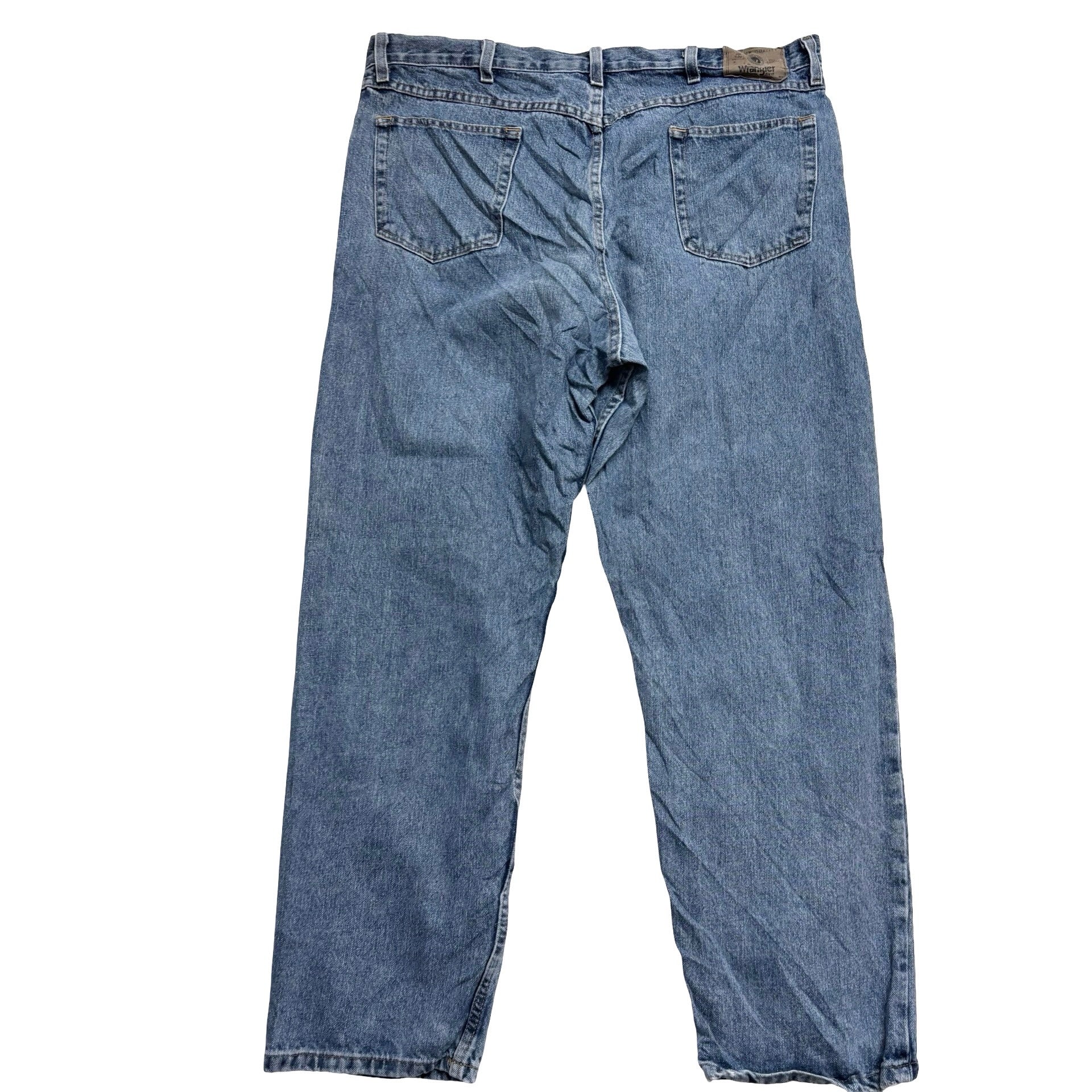 Wrangler Jeans W40 L32 Mens Light Blue Relaxed Straight Fit Denim