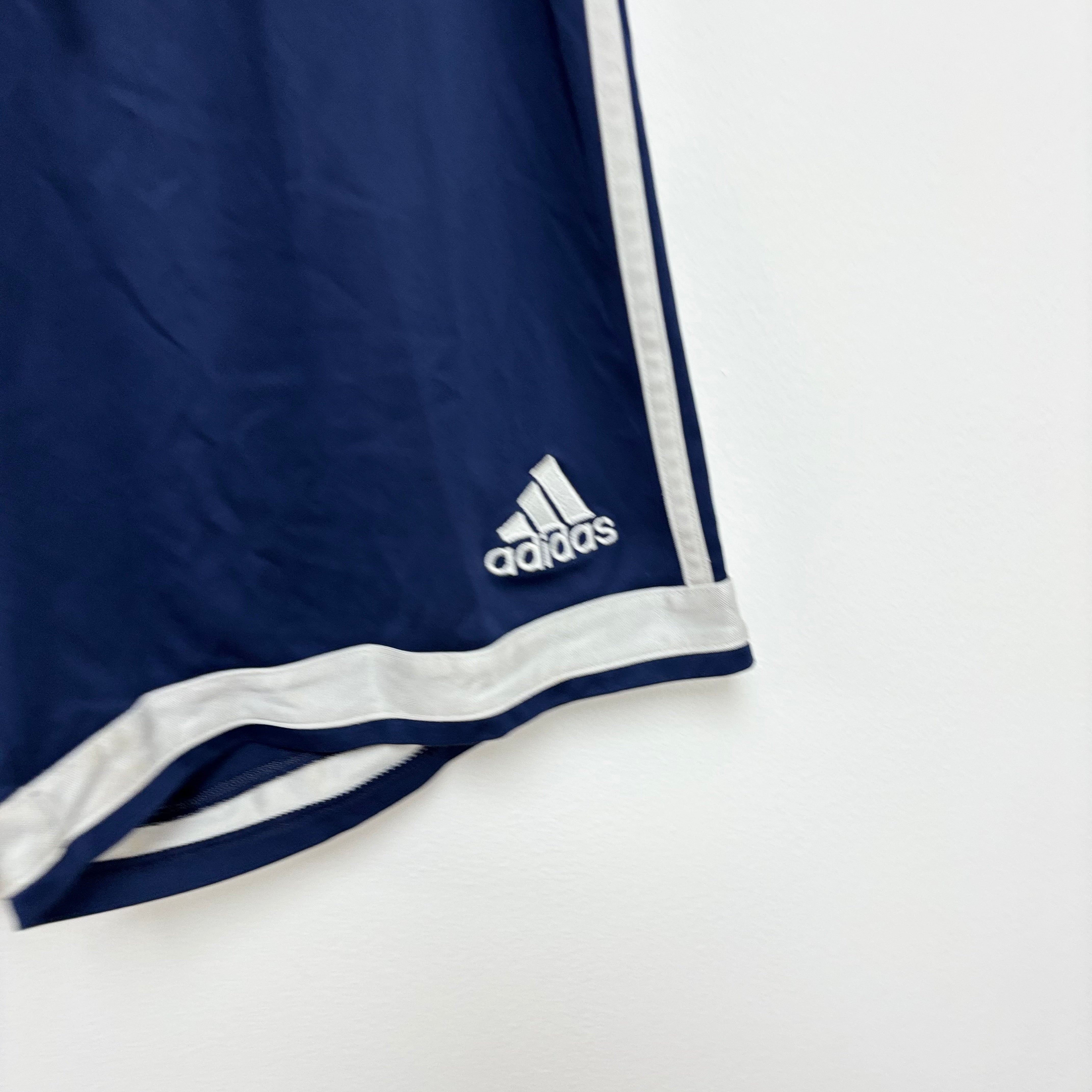 Adidas Shorts Mens Medium Navy Blue Sports Running Gym Athletic (E)