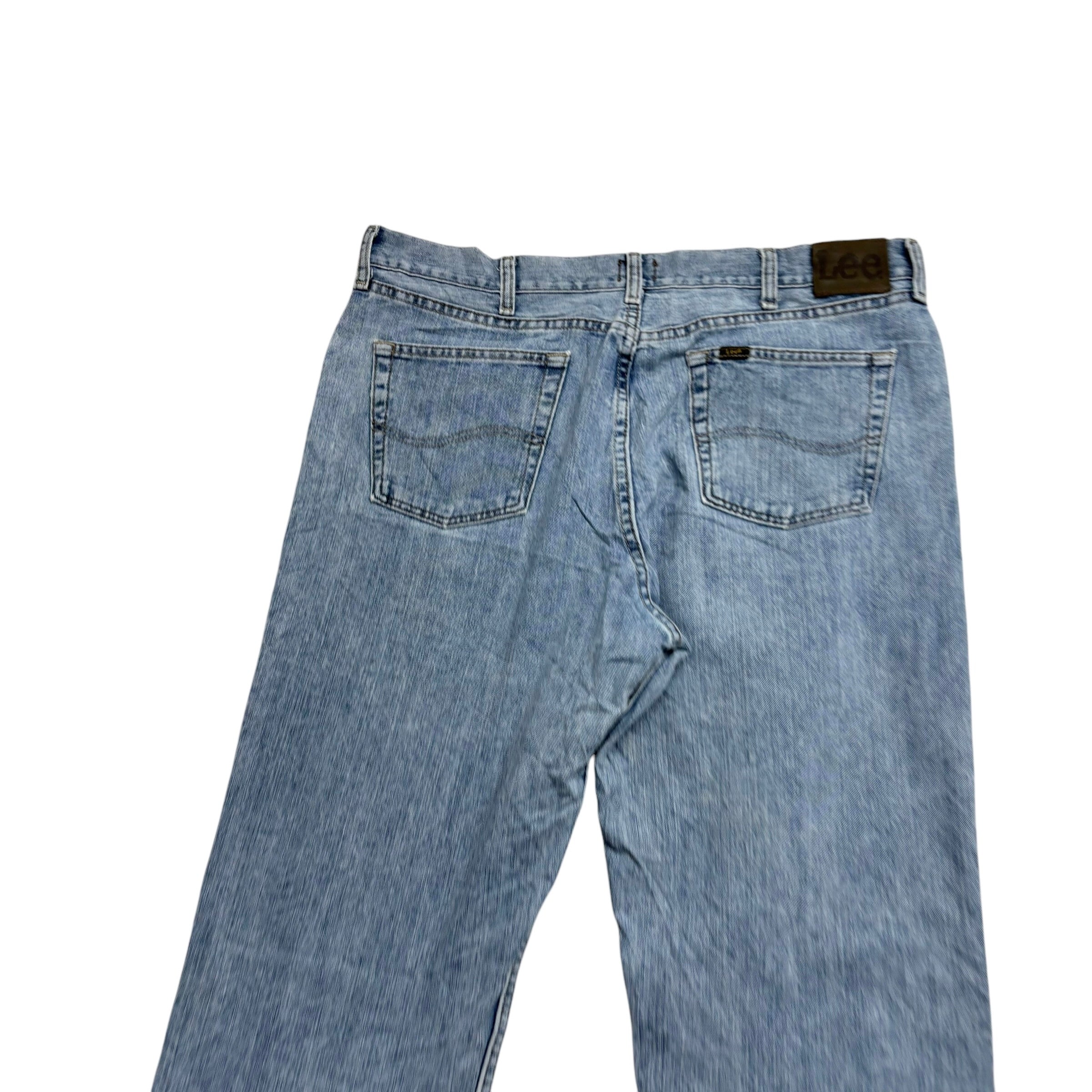 Lee Jeans W38 L34 Mens Light Blue Baggy Relaxed Straight Fit Denim (E)