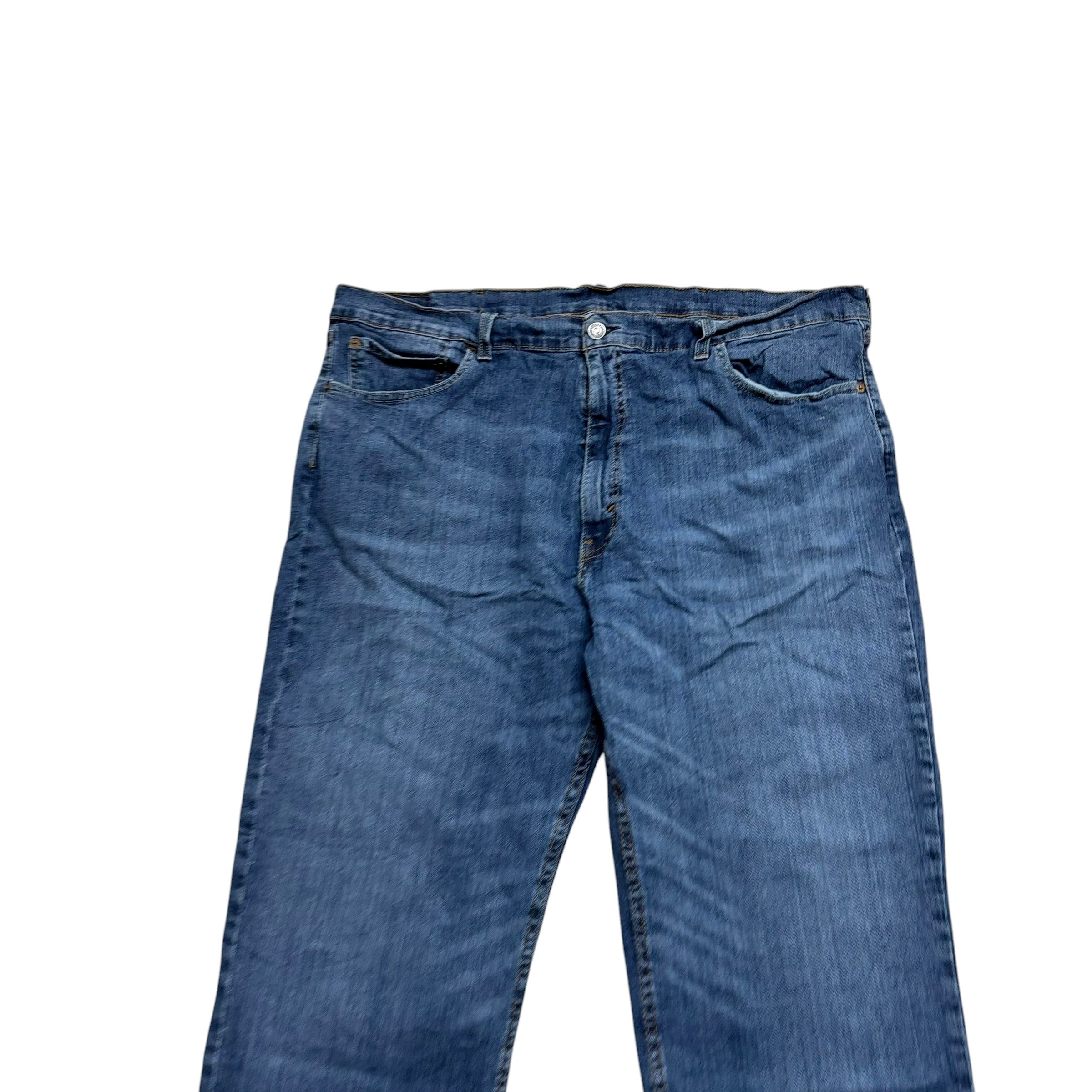 Levis 559 Jeans W42 L31 Mens Mid Blue Relaxed Straight Fit Stretch Denim