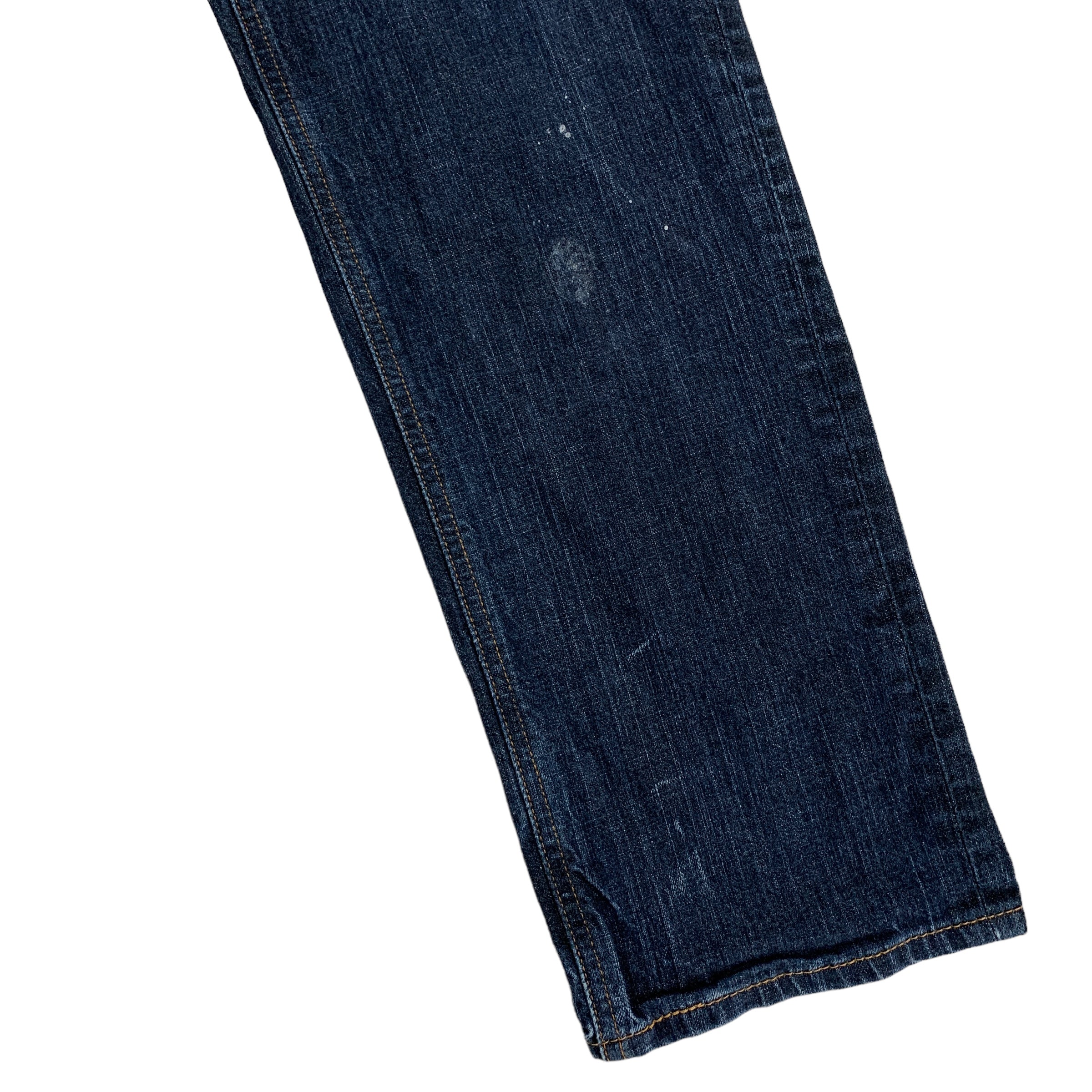 Levis 541 Jeans W40 L32 Mens Blue Athletic Taper Fit Stretch Denim Dark wash